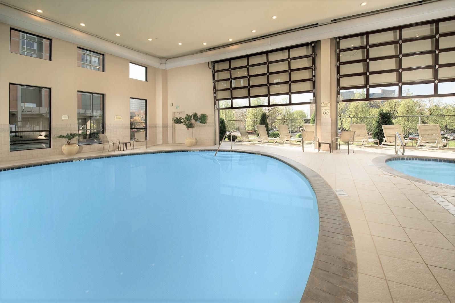 Enjoy the indoor saltwater pool &amp; spa