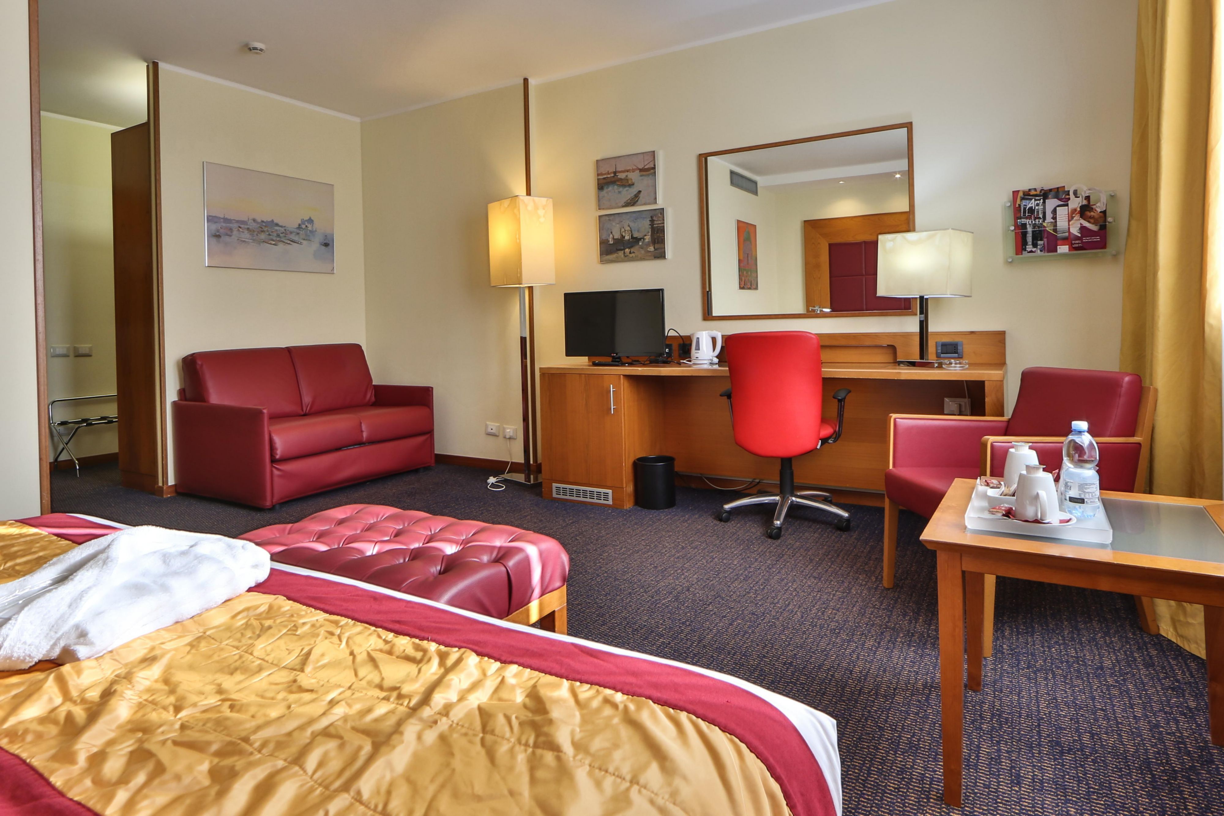 Relax in our superior rooms with plush king bed