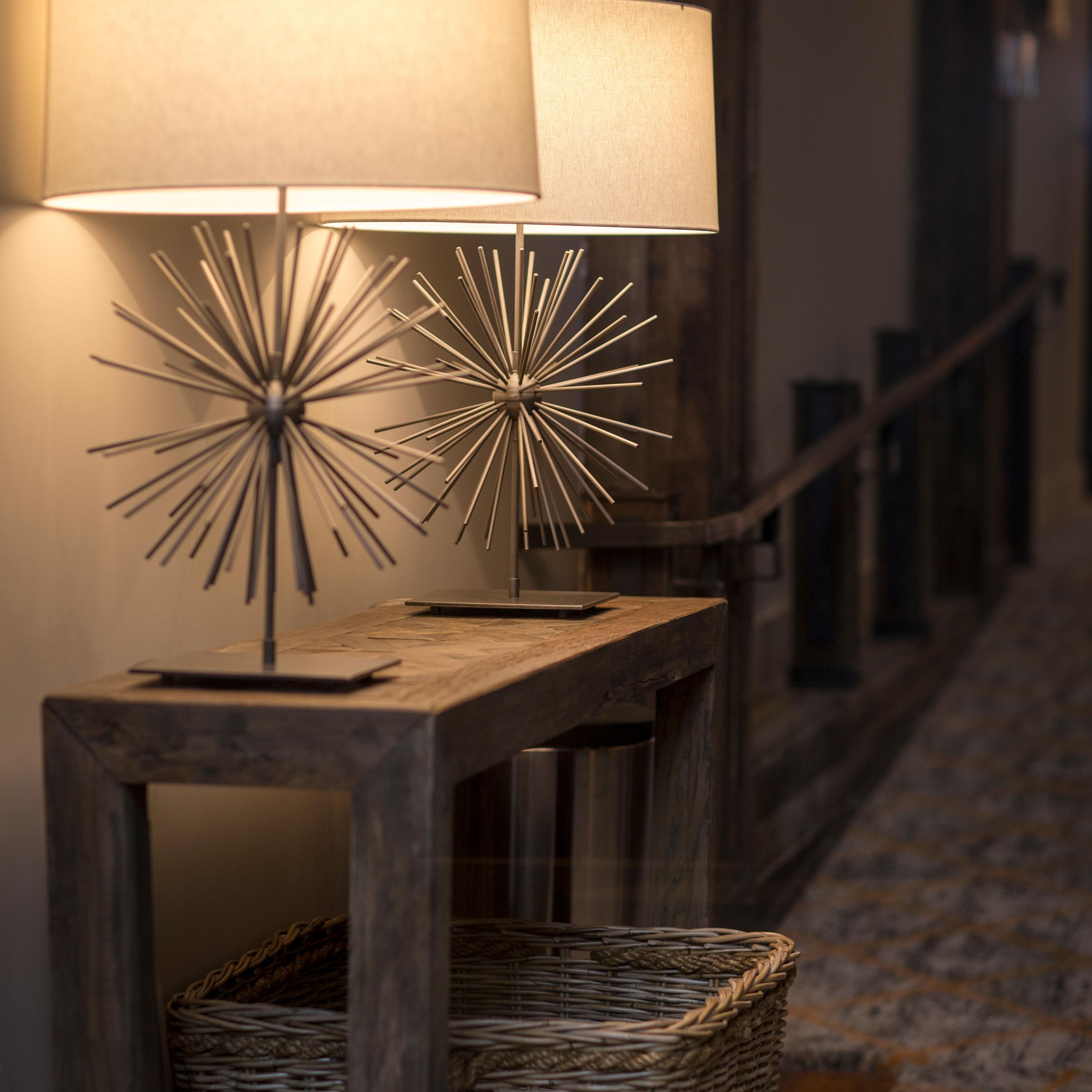 A rustic chic look can be found all over the Crowne Plaza