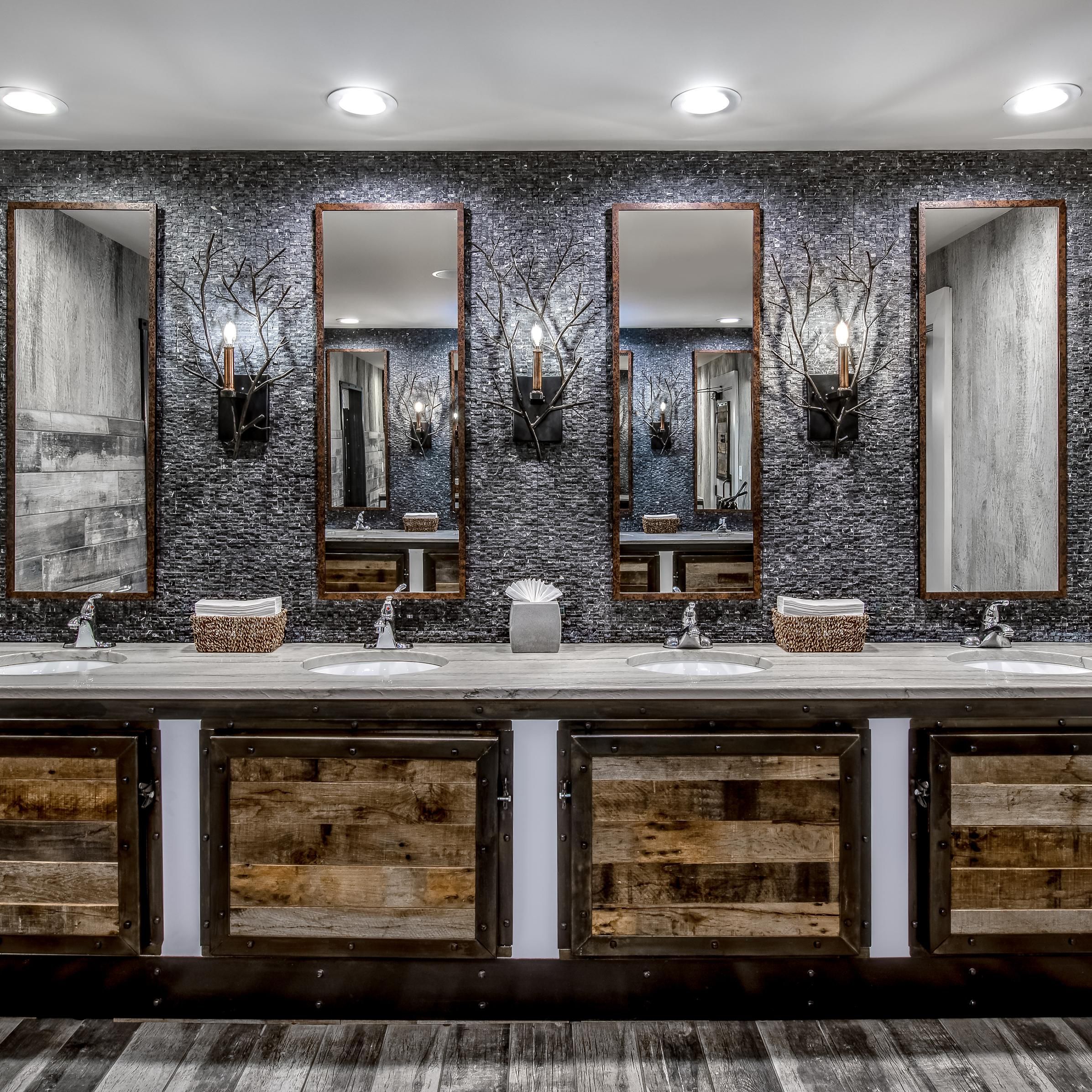 Our bathrooms make quite the statement