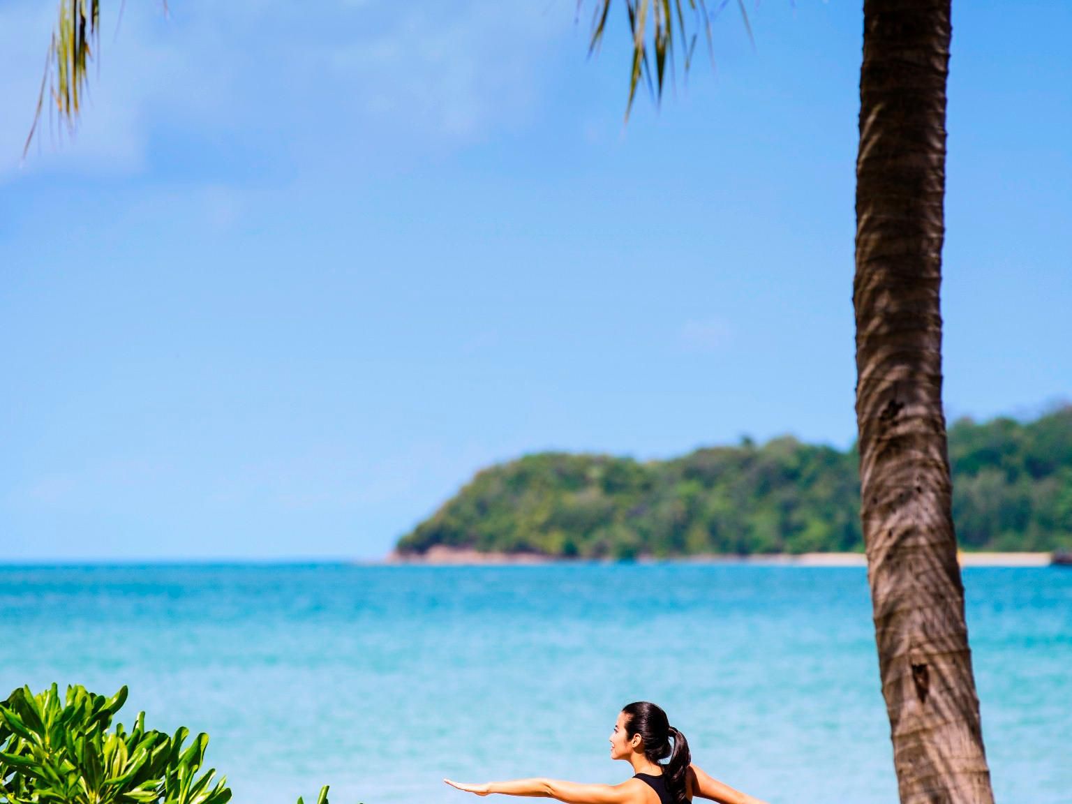 Yoga on the beach