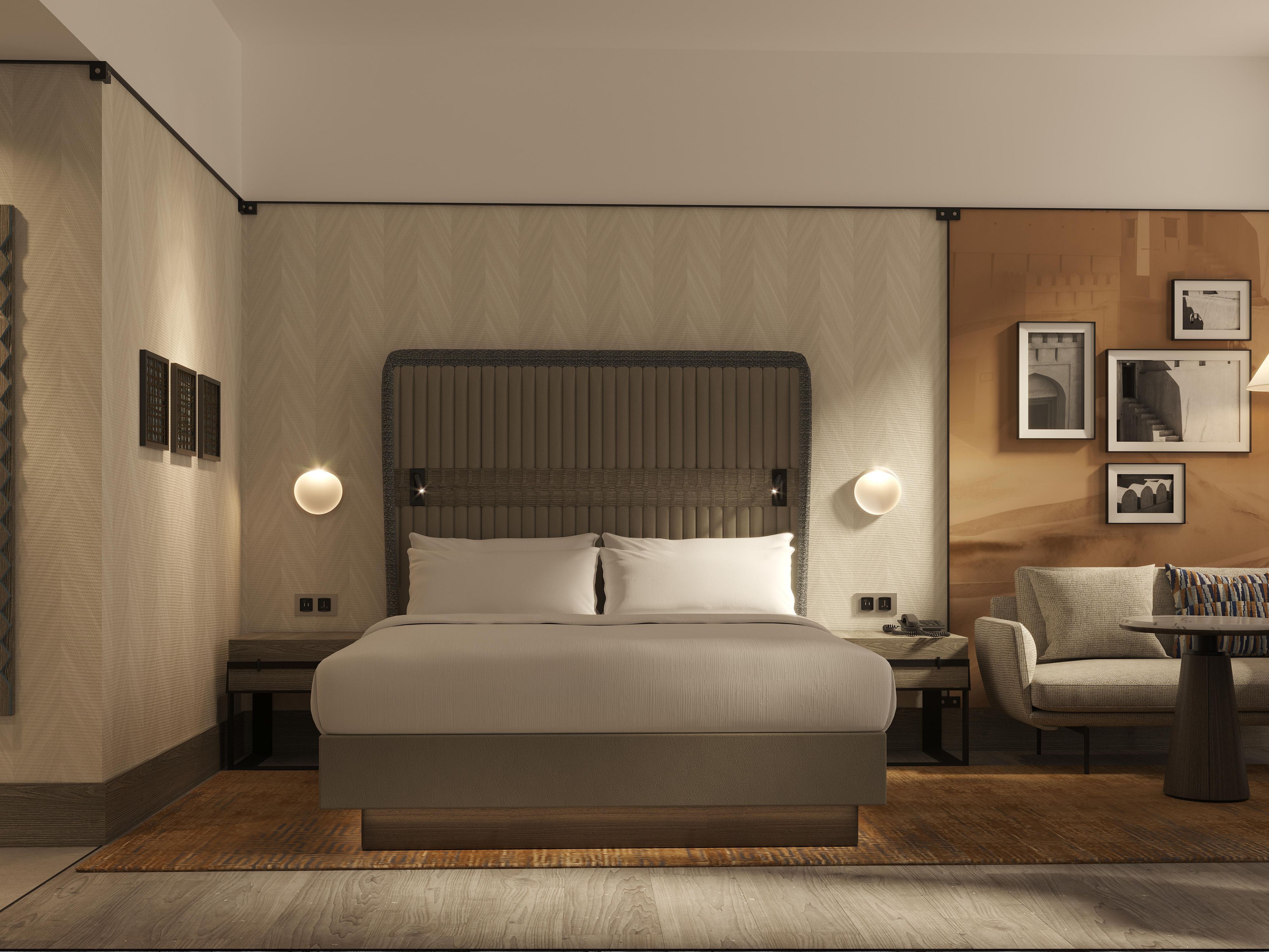 Habitación con cama tamaño king