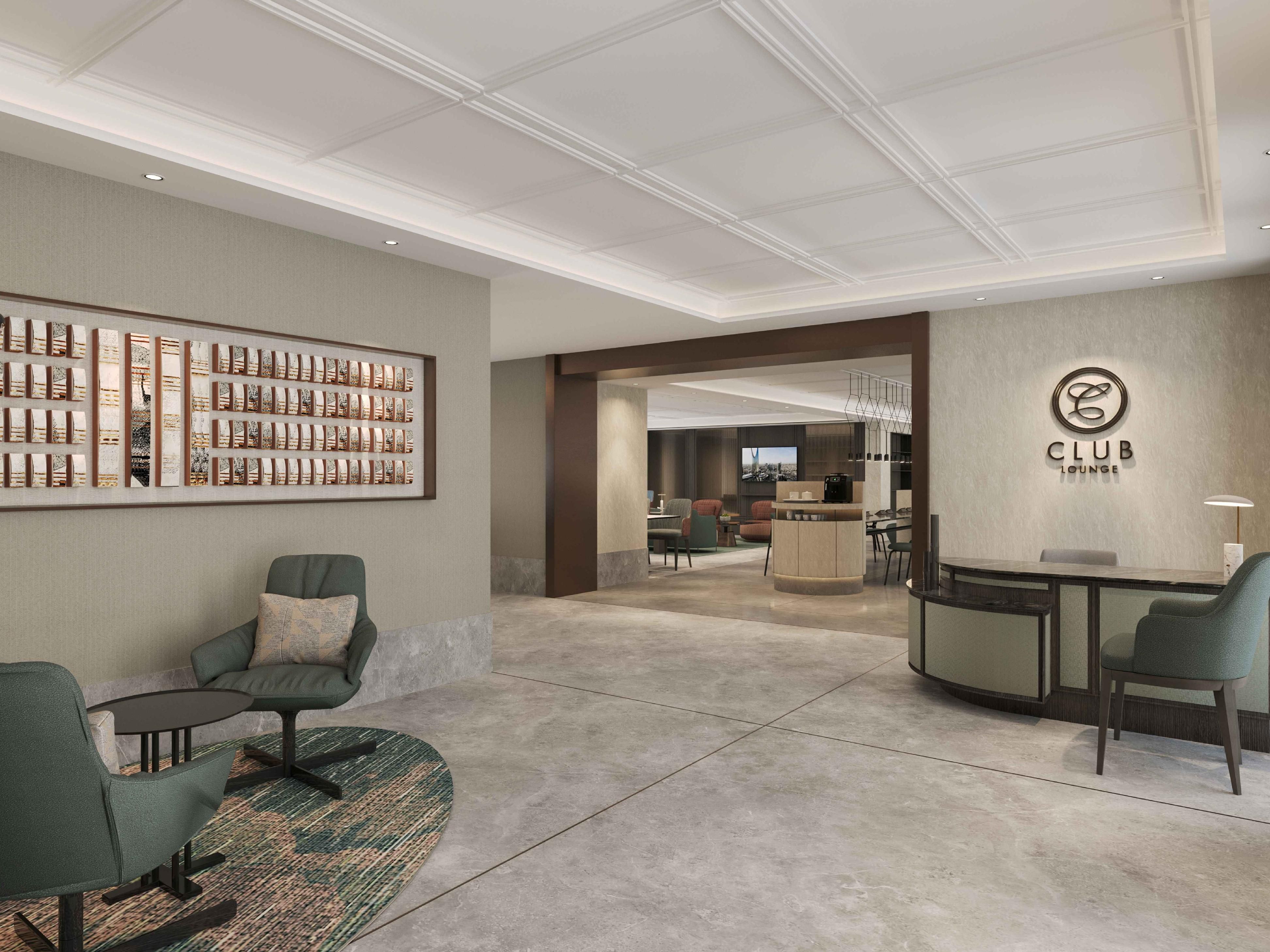 Entspannen Sie sich in unserer exklusiven Club Lounge – einem eleganten Rückzugsort für Gäste, die zusätzliche Privatsphäre und Komfort suchen. Genießen Sie leichte Erfrischungen, aufmerksamen Service und eine ruhige Umgebung, die sich ideal zum Lesen, Arbeiten oder einfach zum Entspannen eignet.