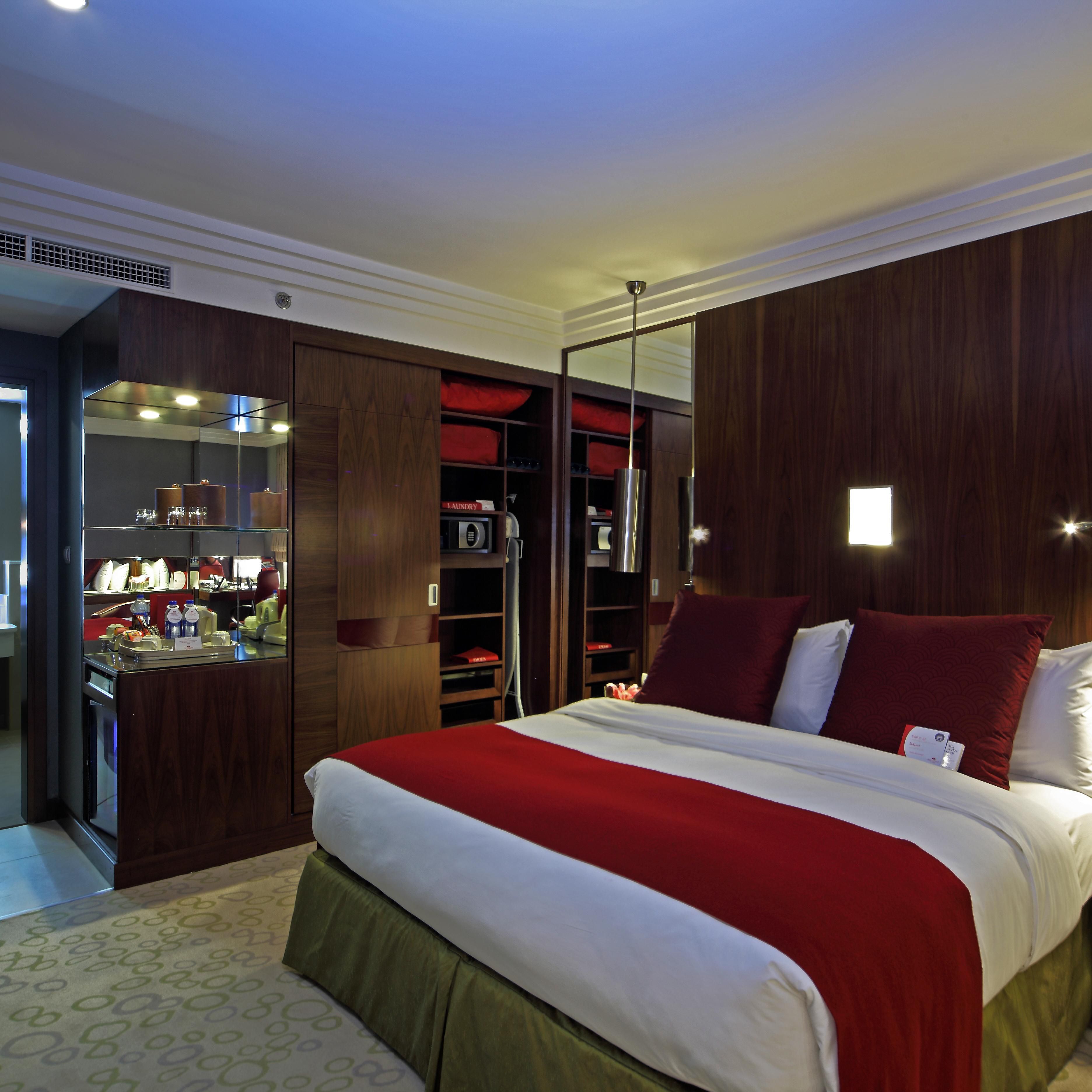 Spacious Bedroom with King Bed in the Ambassador Suite
