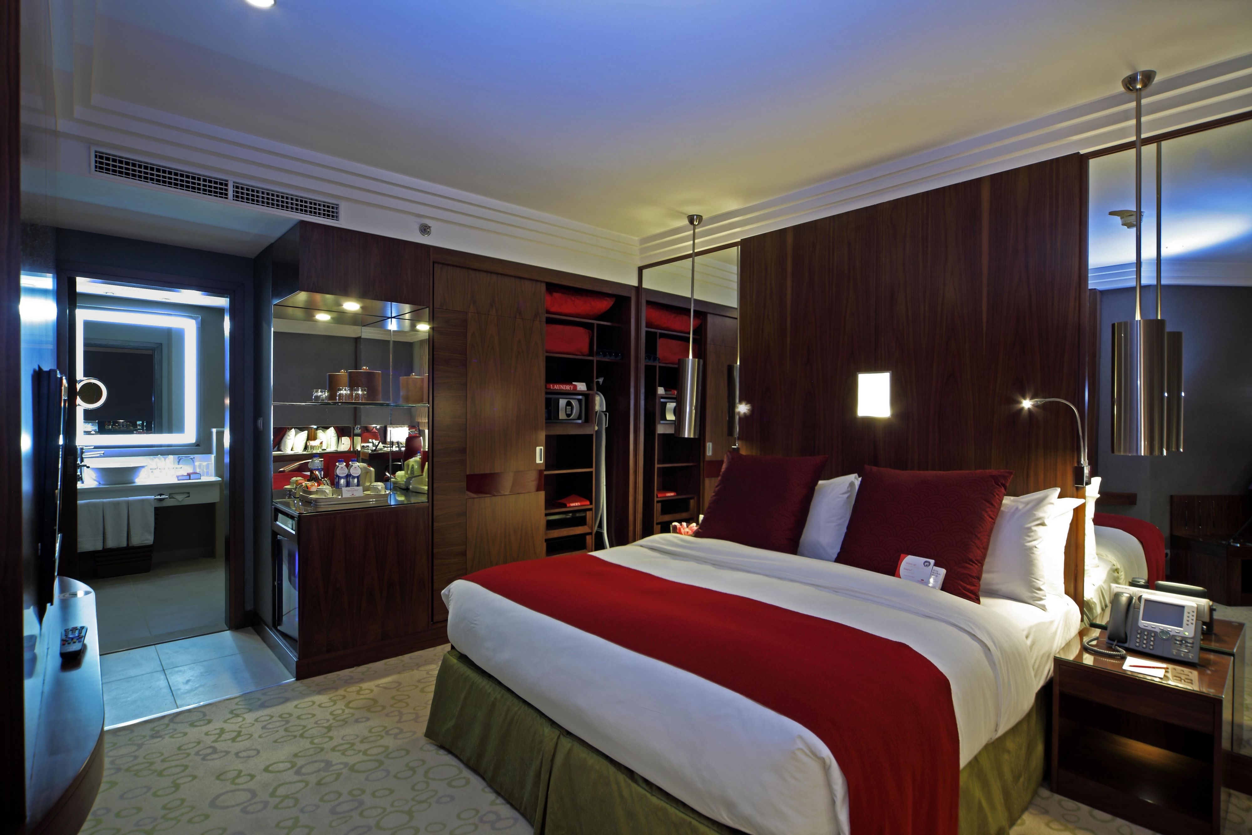 Spacious Bedroom with King Bed in the Ambassador Suite