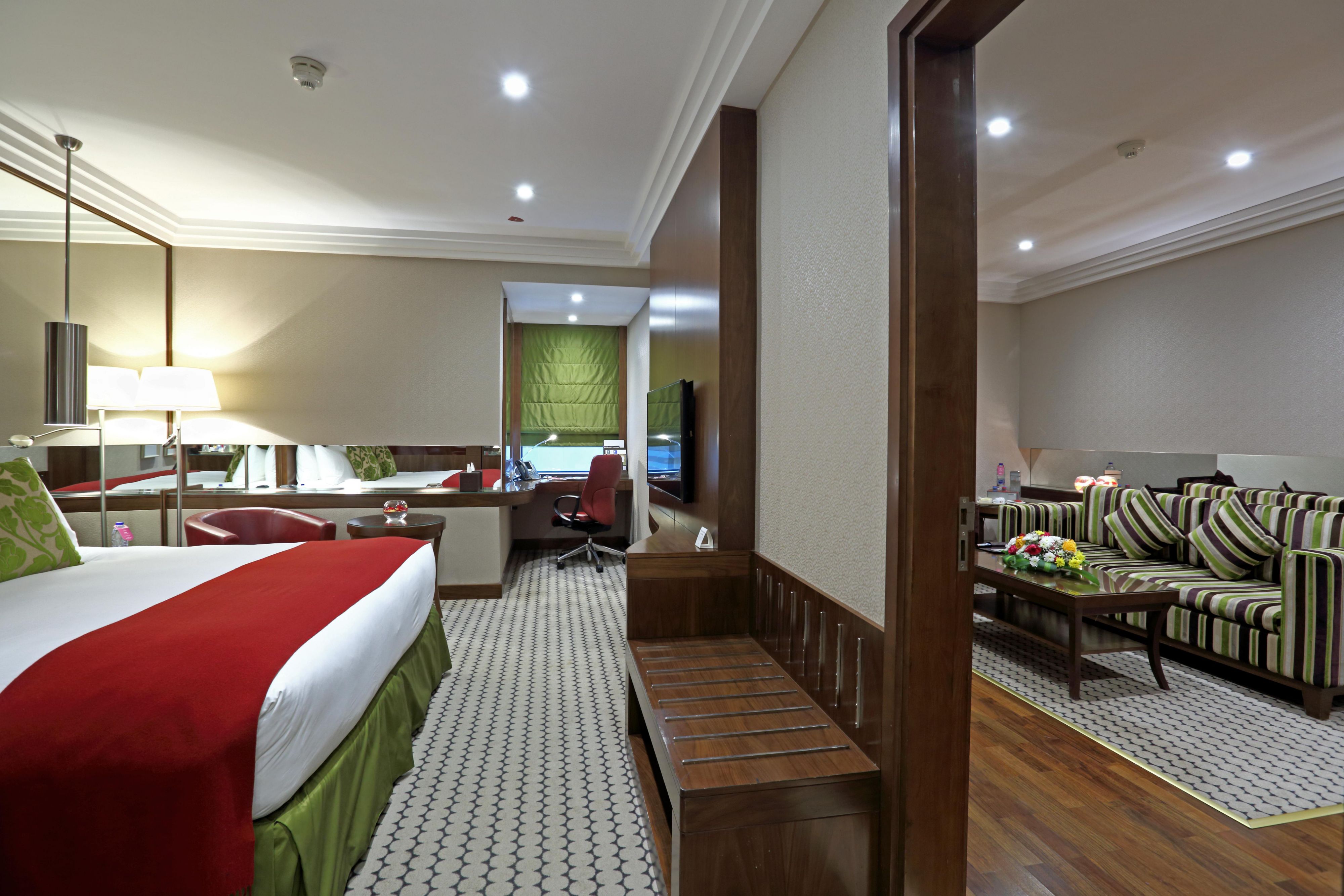 Spacious bed room with King Bed in the Executive Suite