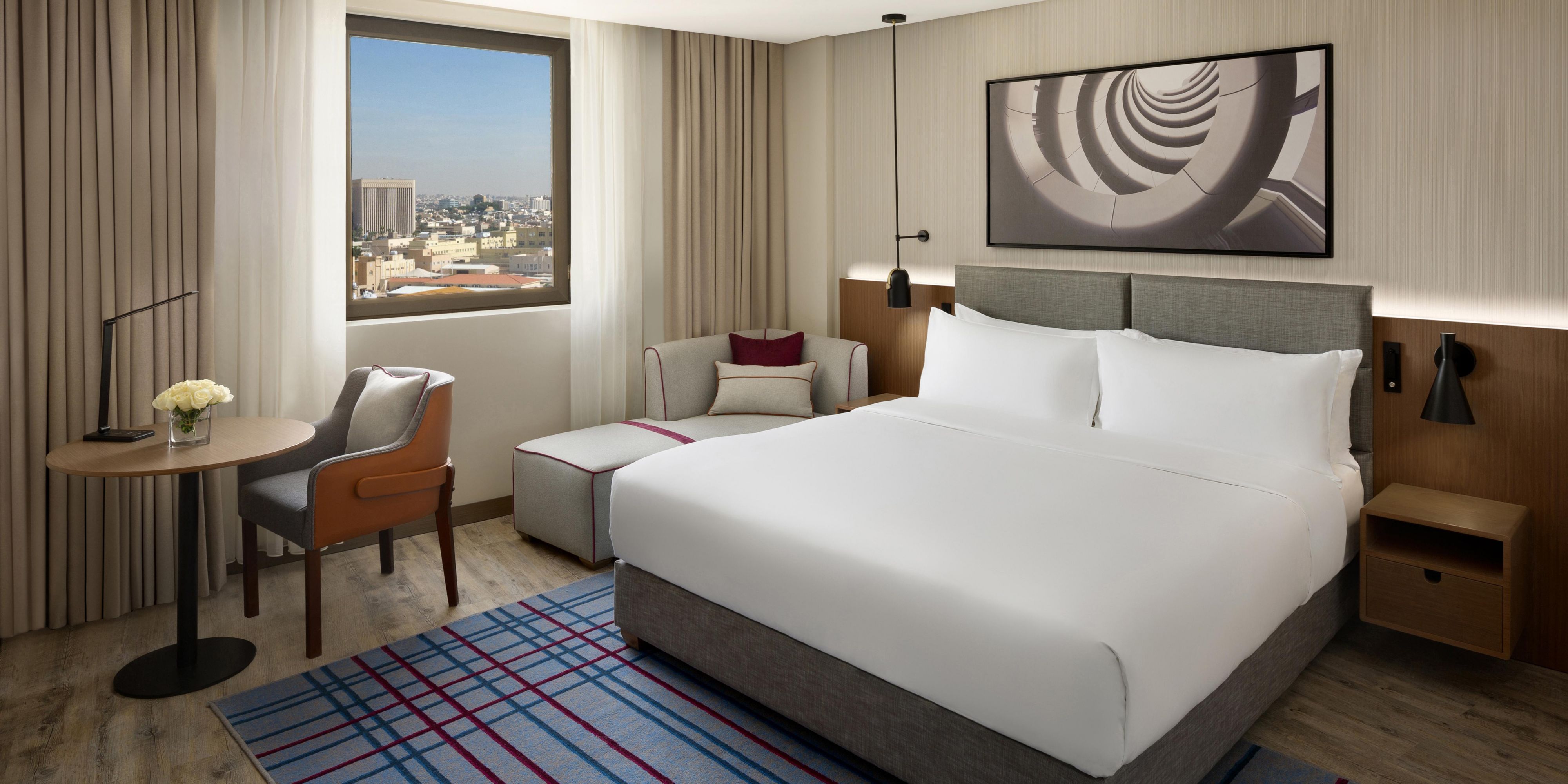 A peaceful refuge is needed after a busy day at work. Day Use rooms and suites at Crowene Plaza Riyadh Palace are great for relaxation and rejuvenation, especially given their proximity to city’s main attractions.