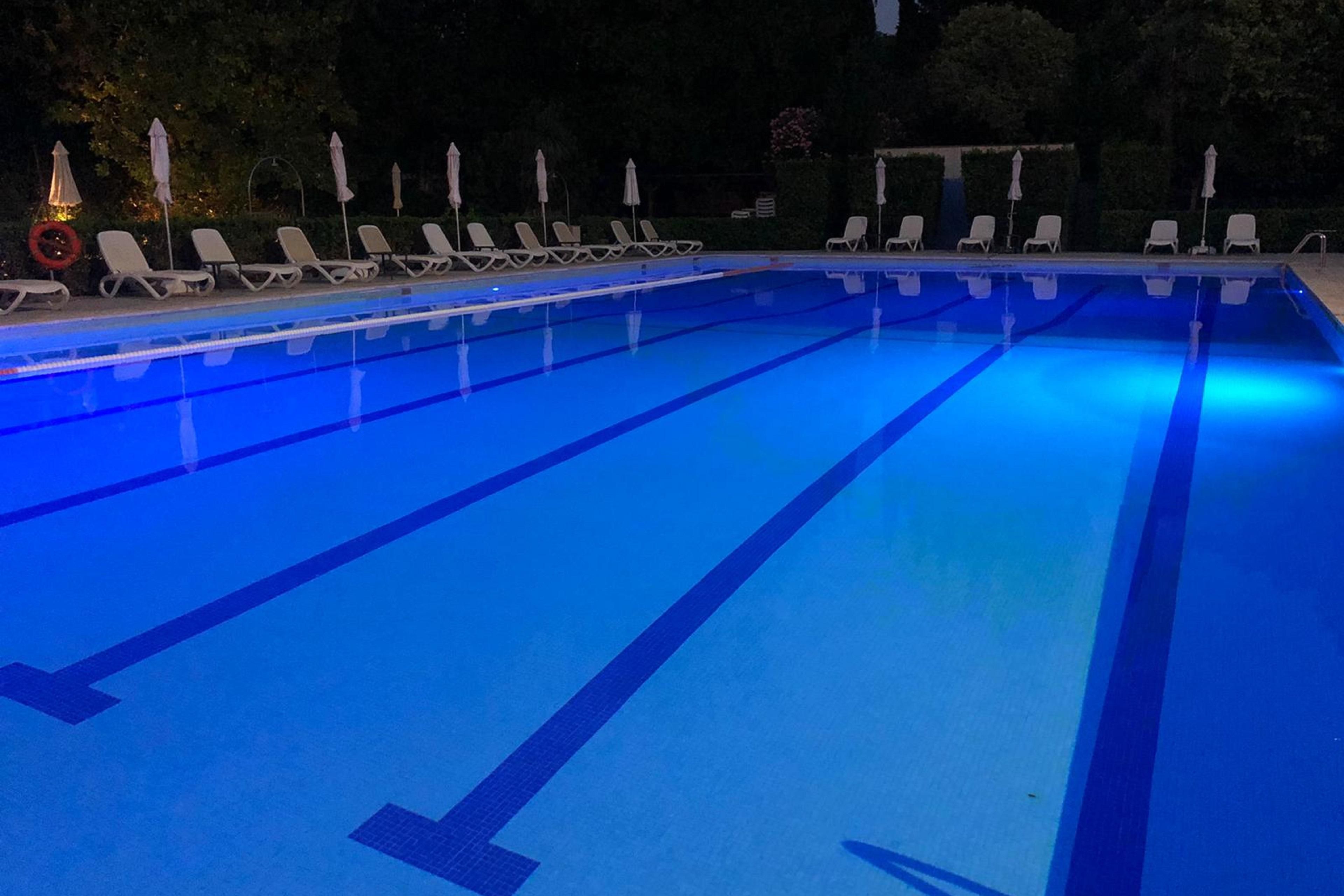Swimming Pool by night