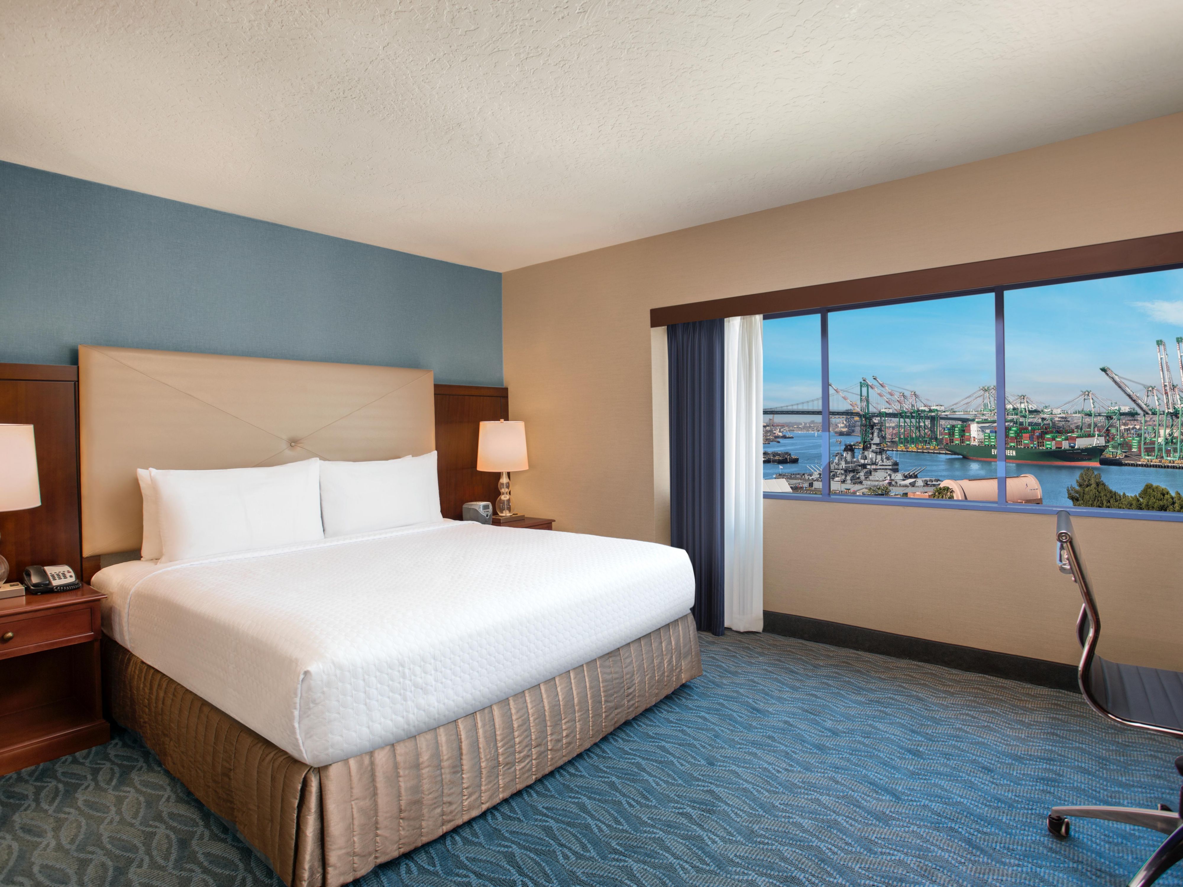 Relax in your room with overlooking Los Angeles Harbor.