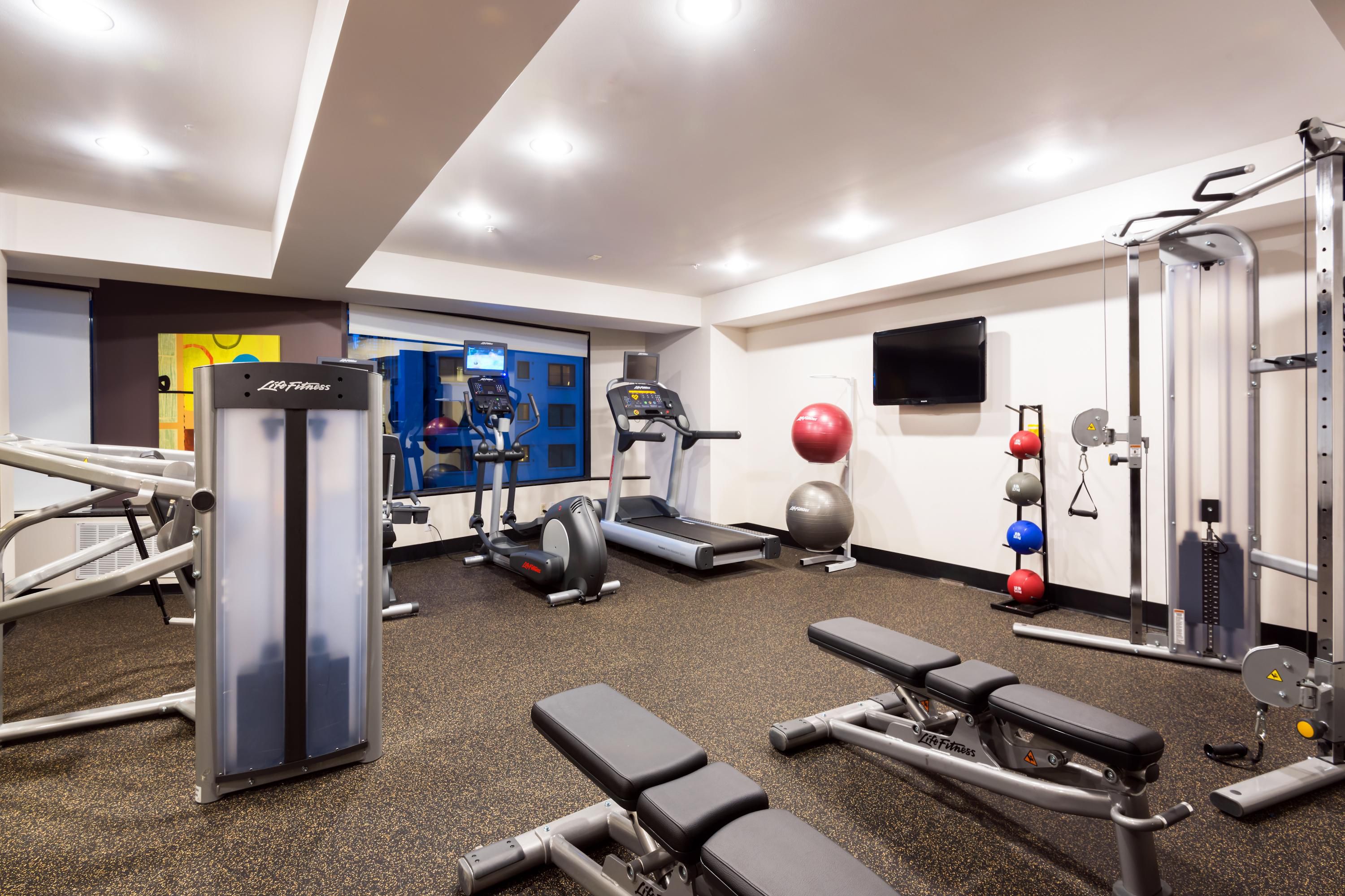 CP Seattle 24 hour Fitness Center featuring Life Fitness Equipment