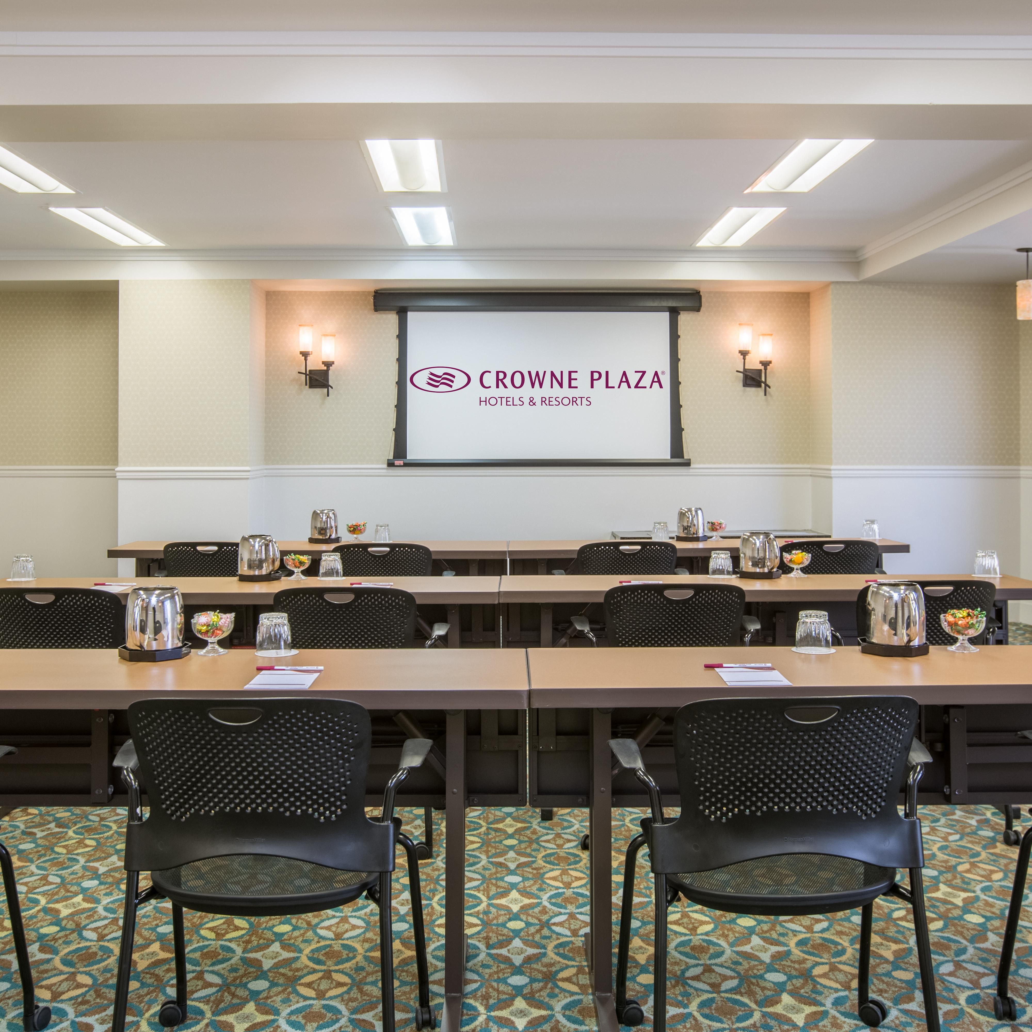 Classroom style is perfect for your next big conference.