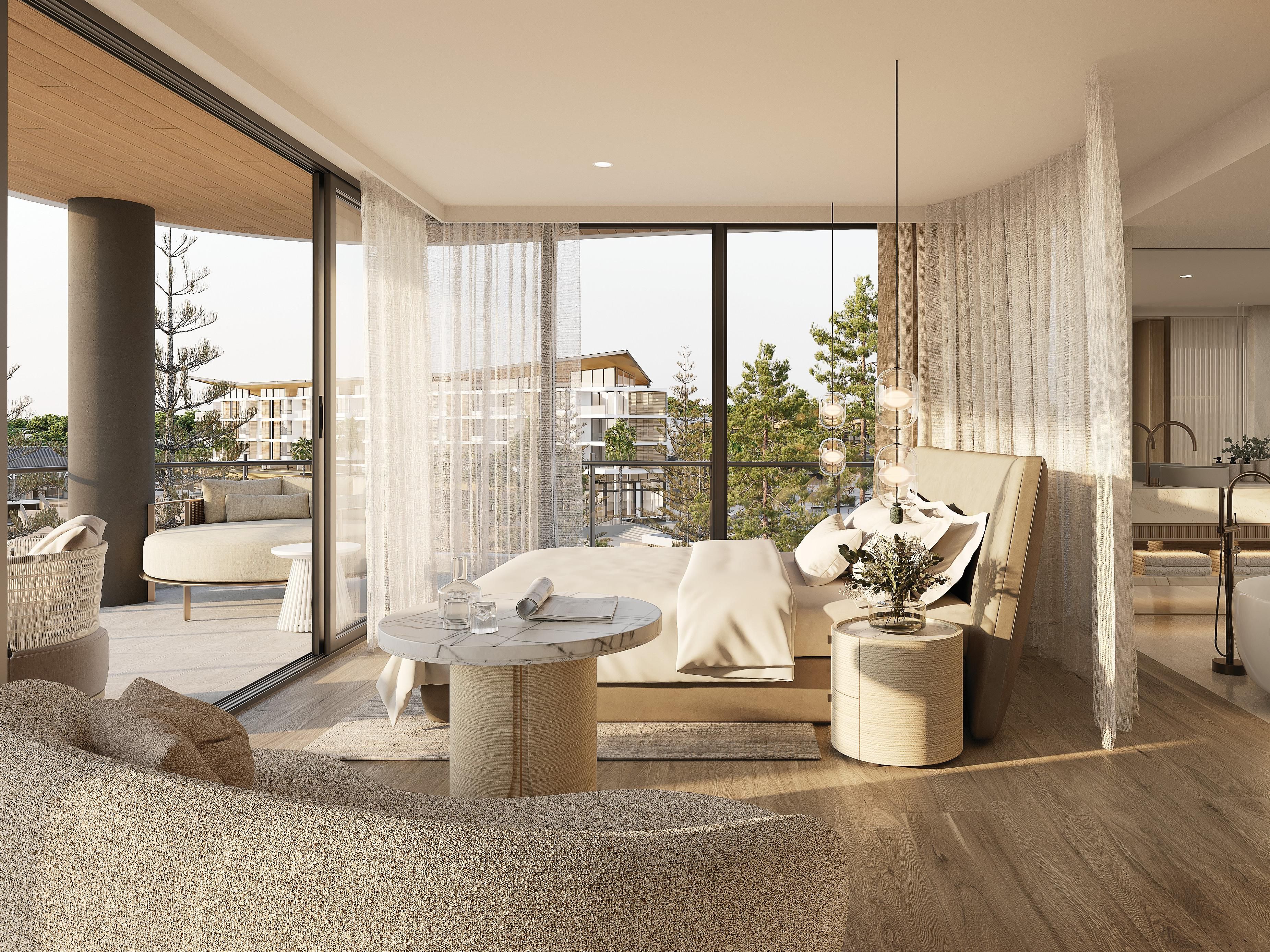 Oceanview Junior Suite featuring walkout balcony, bathtub