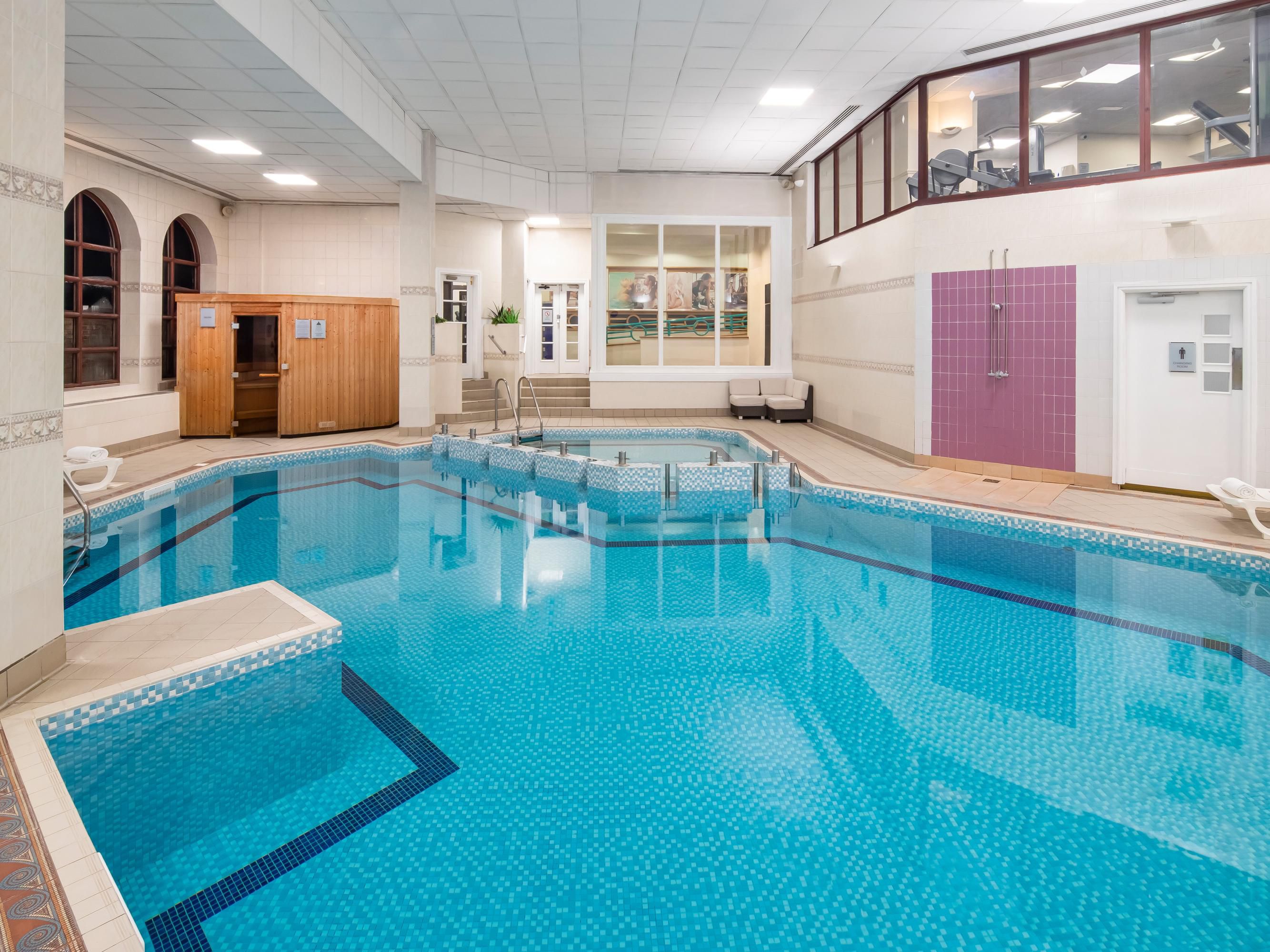 Maintaining a health and wellness routine is important, so whether you’re looking to stay on top of your fitness, or relax and unwind after a long day, Club Moativation has all that you need. Our fully equipped gym, heated indoor pool, sauna and steam room are open to hotel guests and monthly membership are available. Download your free guest pass.
