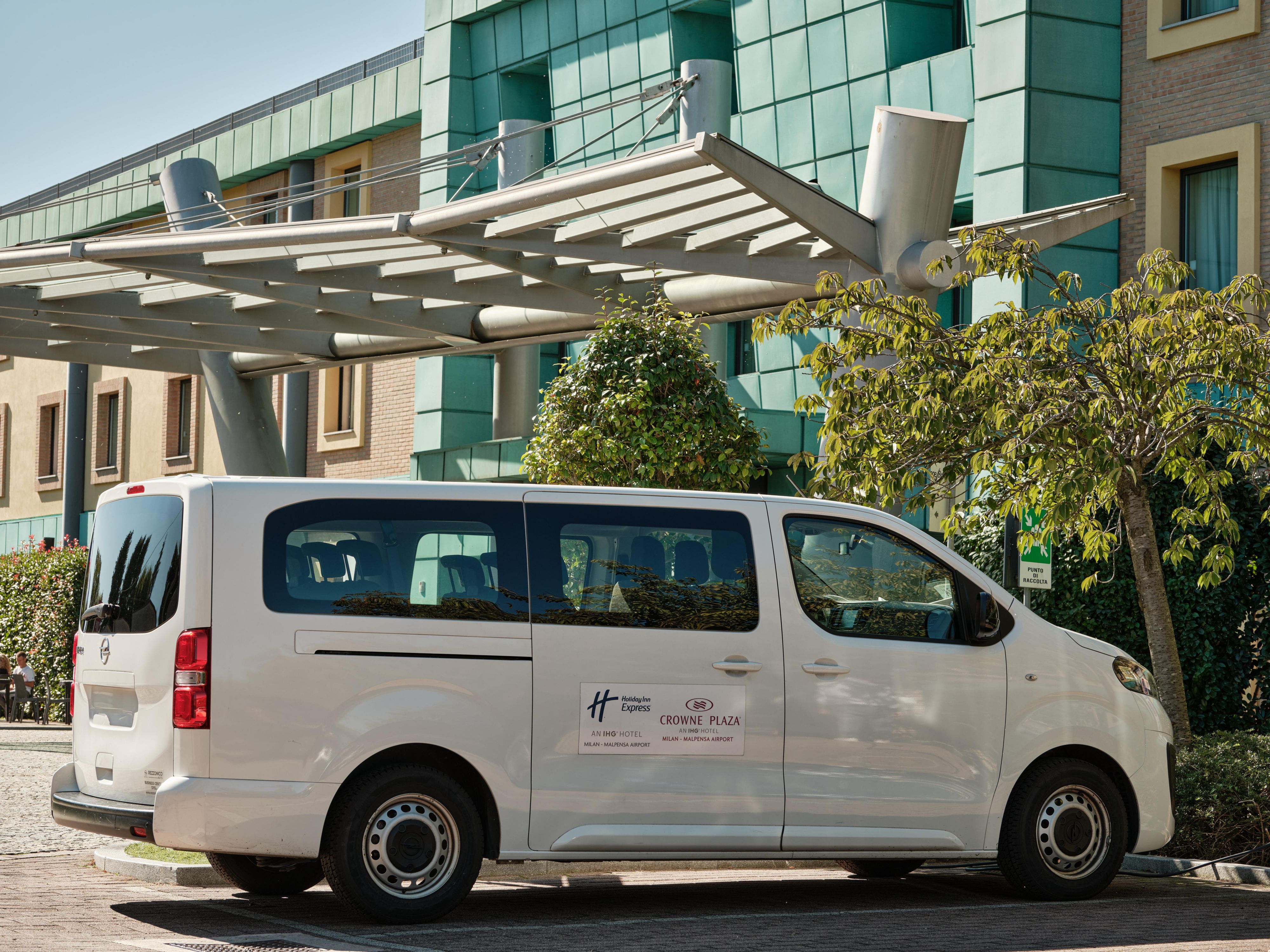 Hotel airport shuttle available from both terminals. On request and upon daily availability. Free of charge. Call reception to organize transfers: 0039 0331 21161. Bus stop at Terminal 1: arrivals floor, EXIT DOOR N° 10. Bus stop at Terminal 2: departures area, next to BANK BPM.