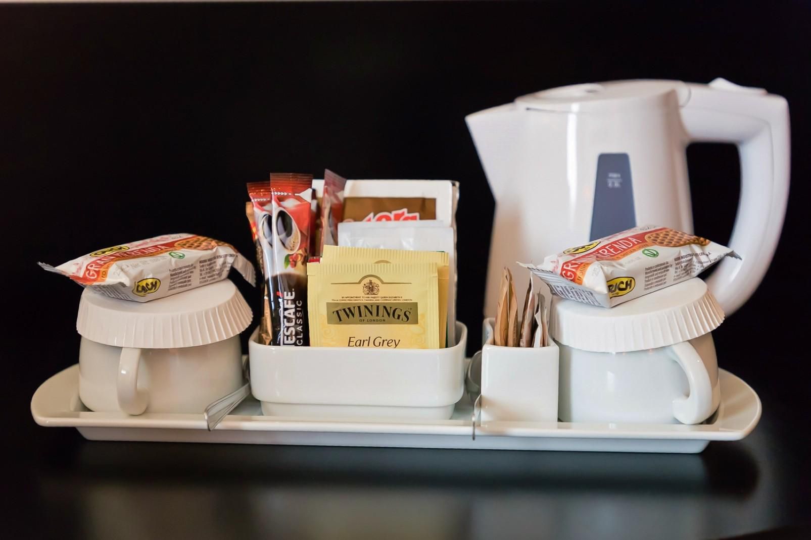 You can find tea and coffee facilities in all our rooms