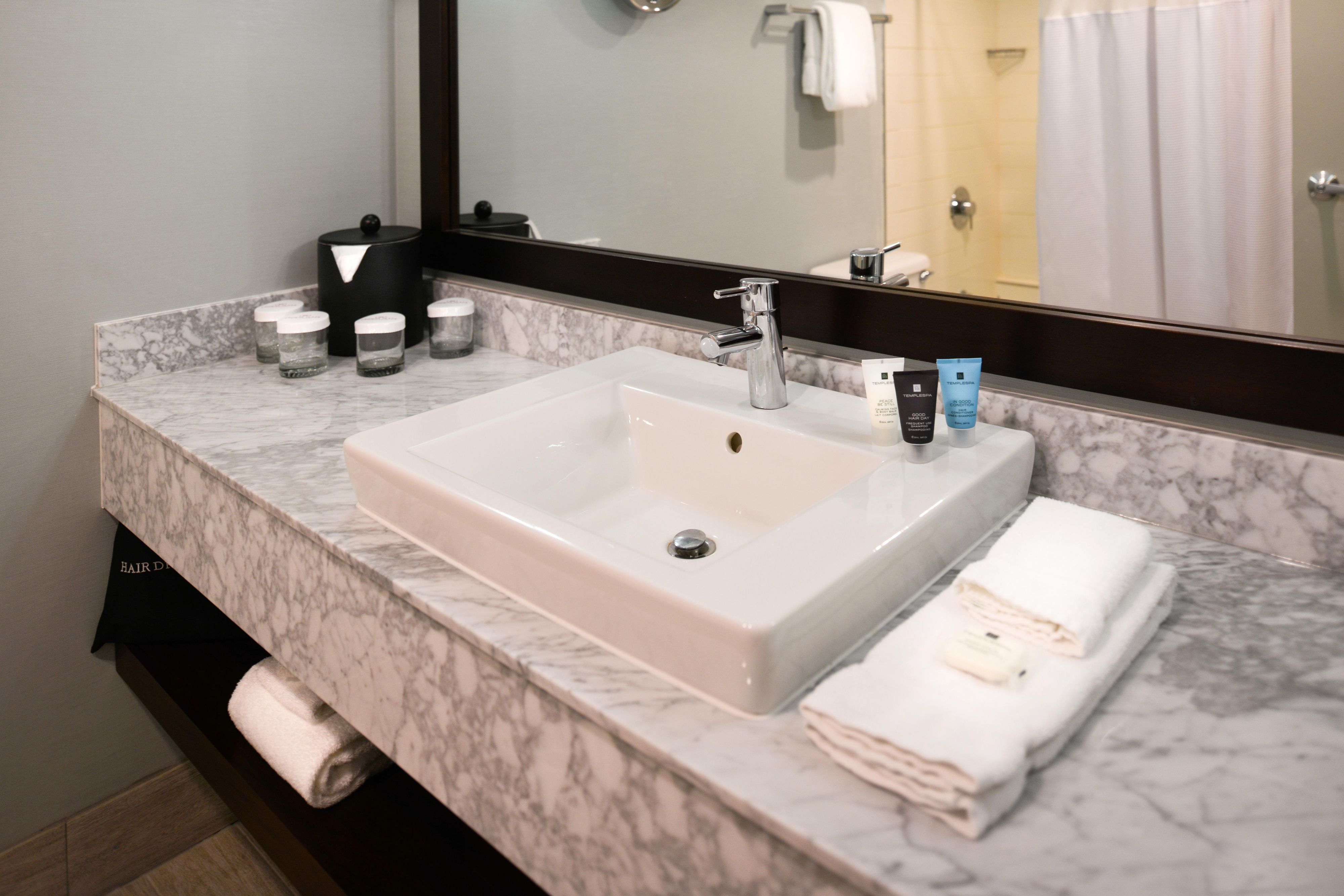 Guest Bathroom with upscale amenities