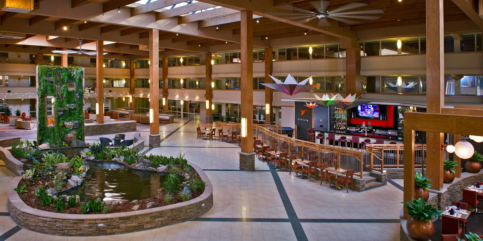 waterfall gardens atrium