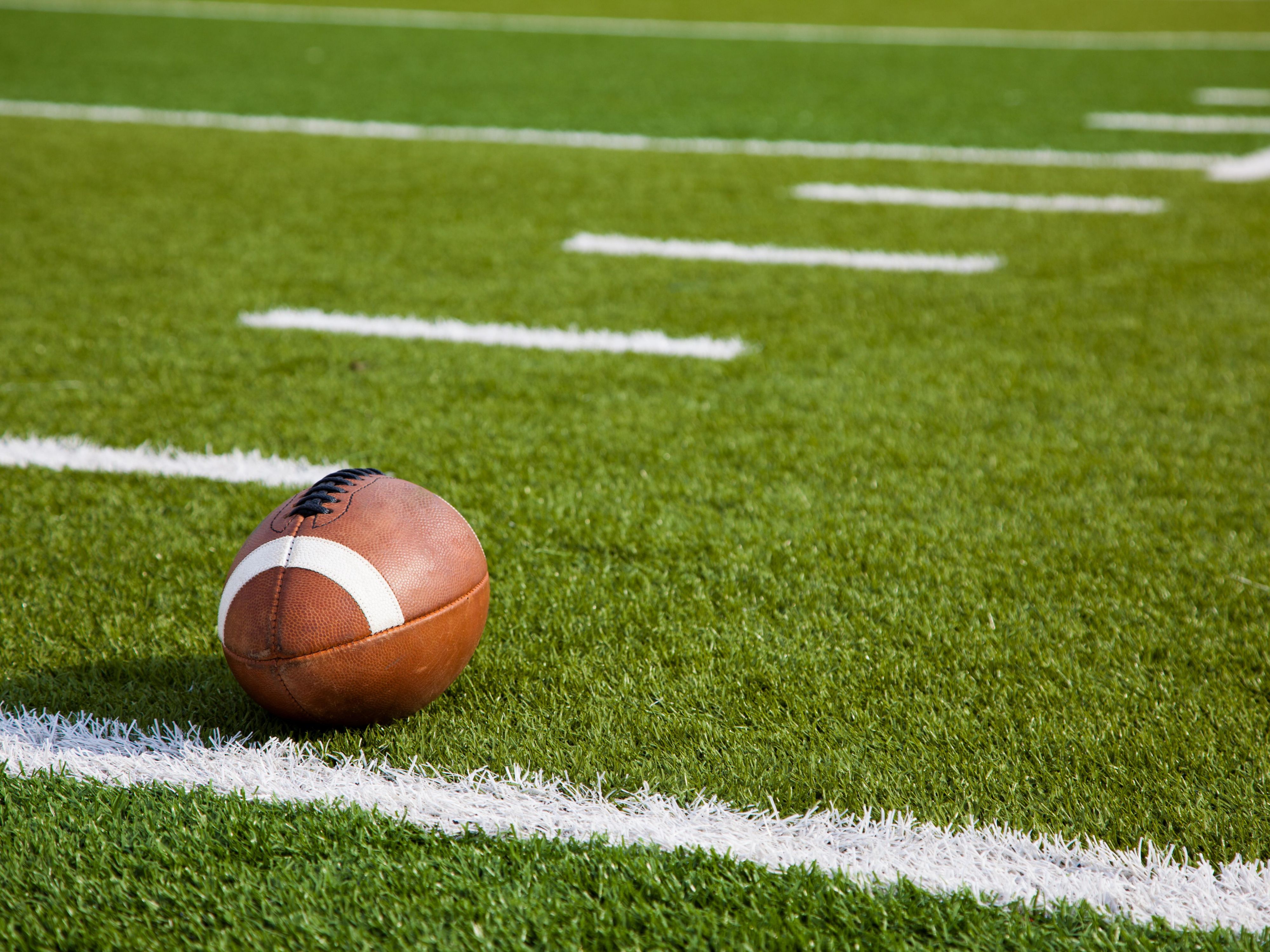 Football on a field