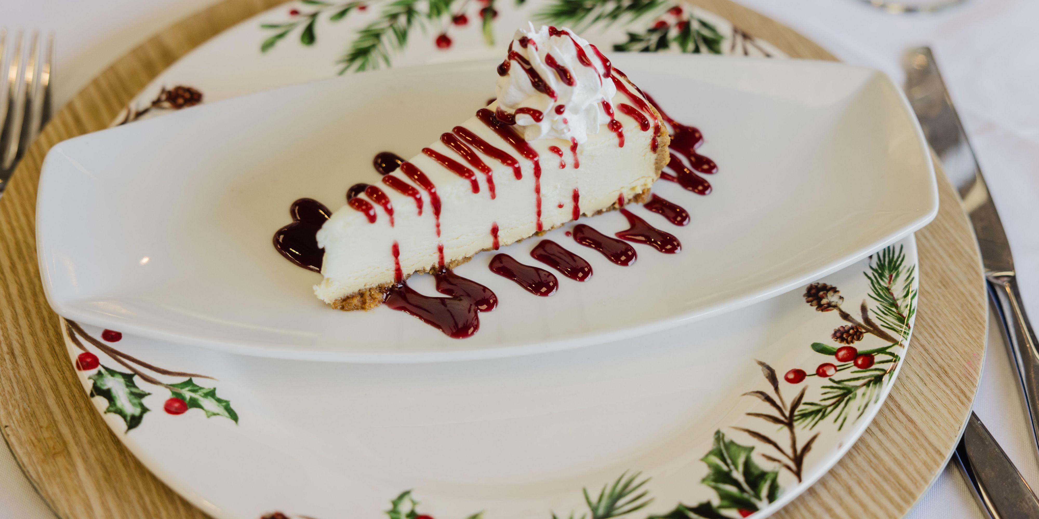 Cheesecake on plate