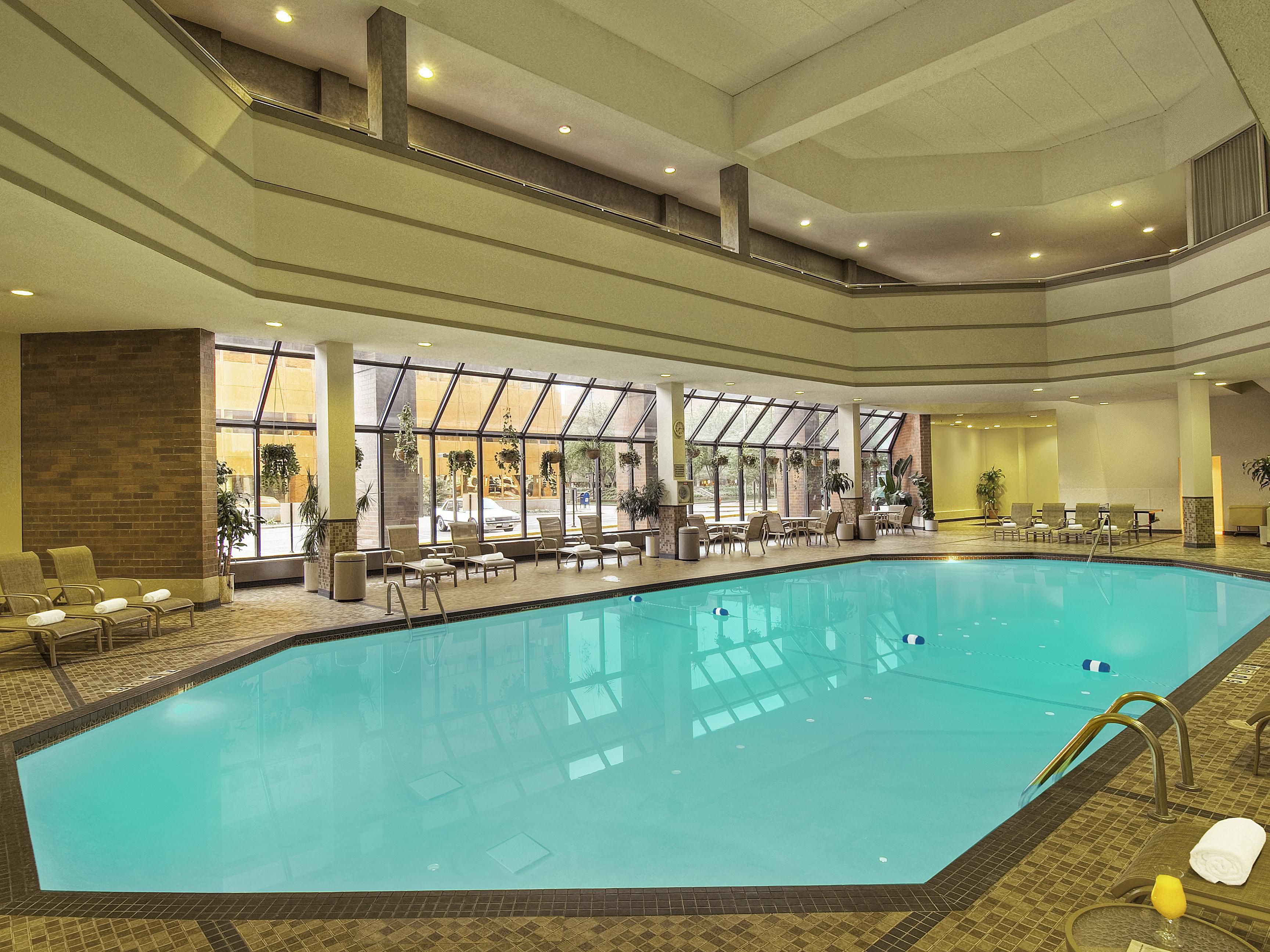 Enjoy the area's largest hotel indoor heated saltwater pool!  Unwind after a long flight, shopping at Mall of America or day of meetings in our rejuvenating pool! Pool, hot tub and sauna are available for your use!