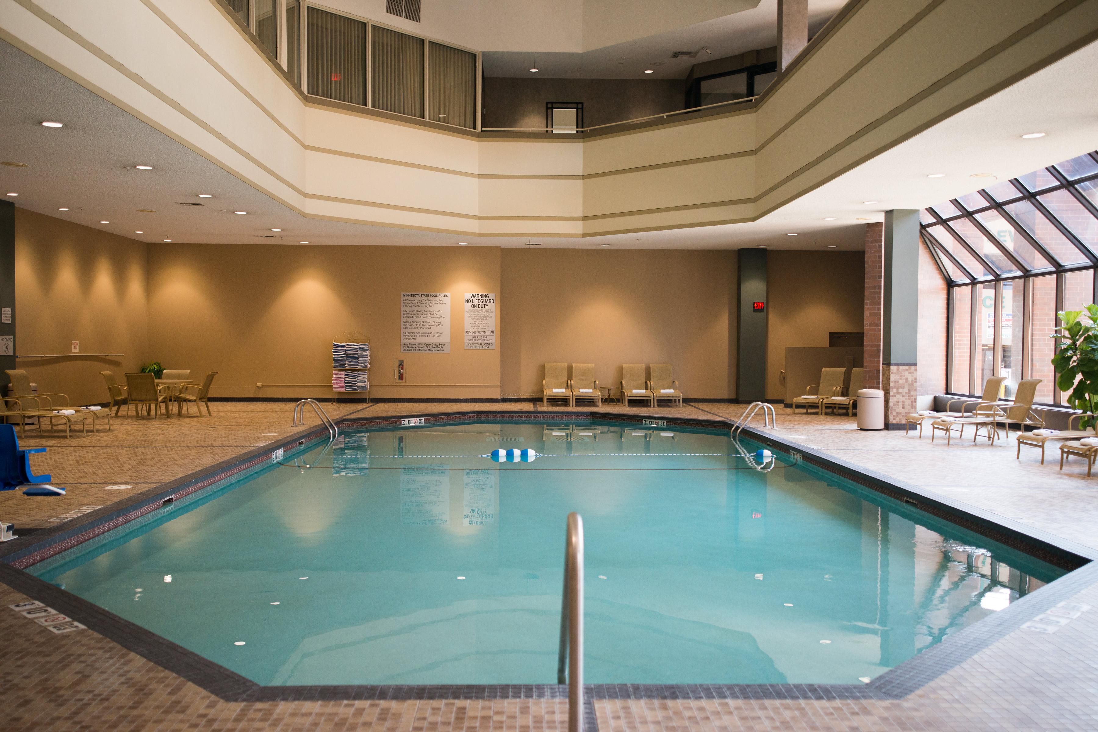 Indoor pool at Crowne Plaza near MSP Airport