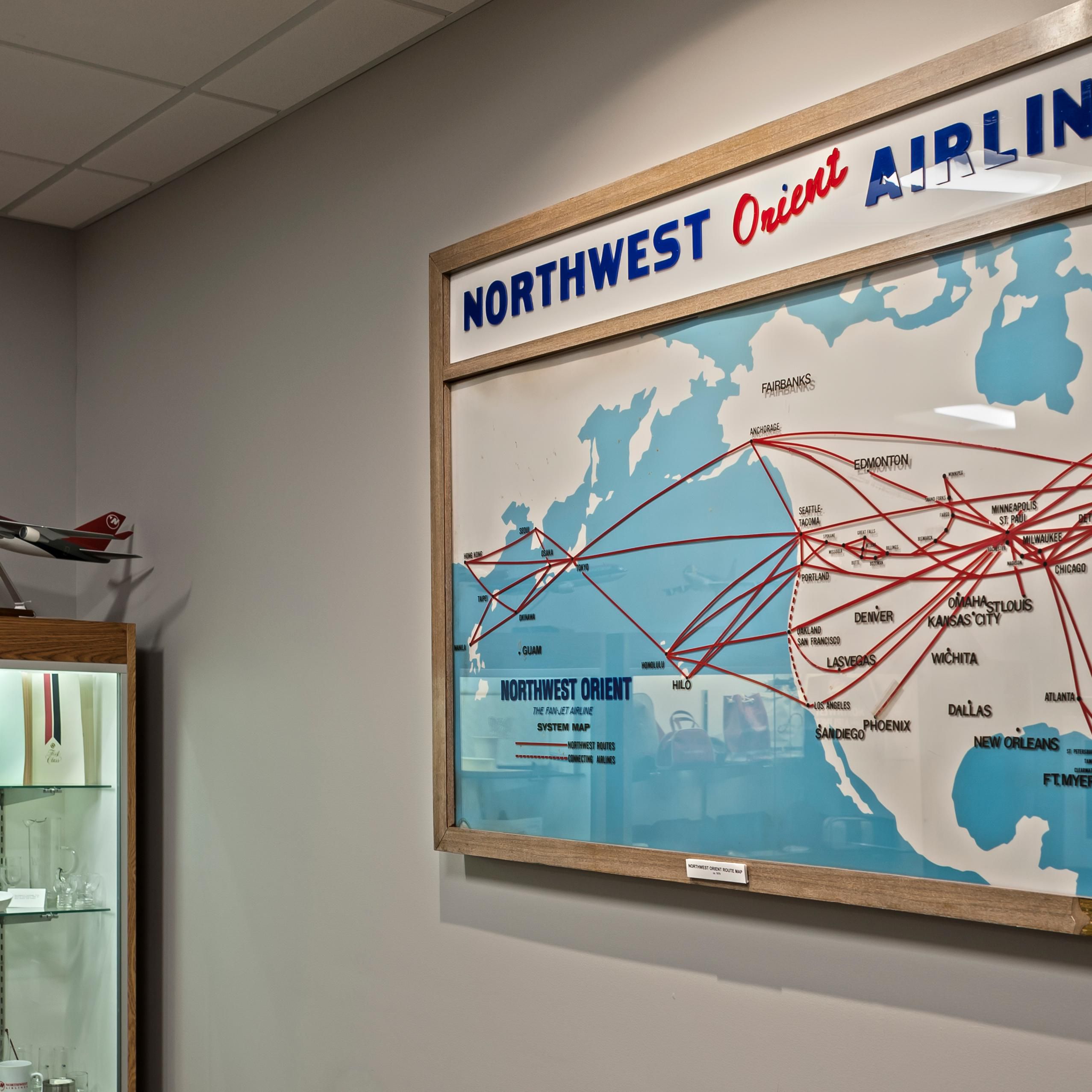 Northwest Airlines History Center located on the 3rd floor