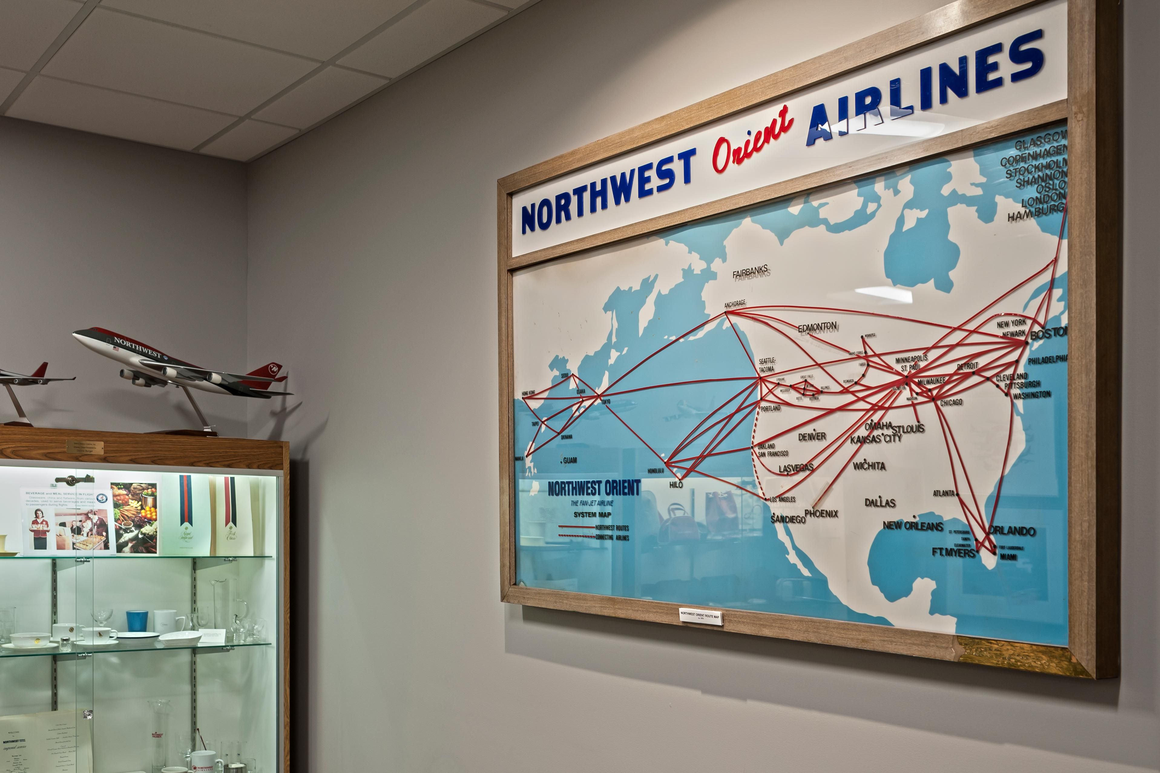 Northwest Airlines History Center located on the 3rd floor