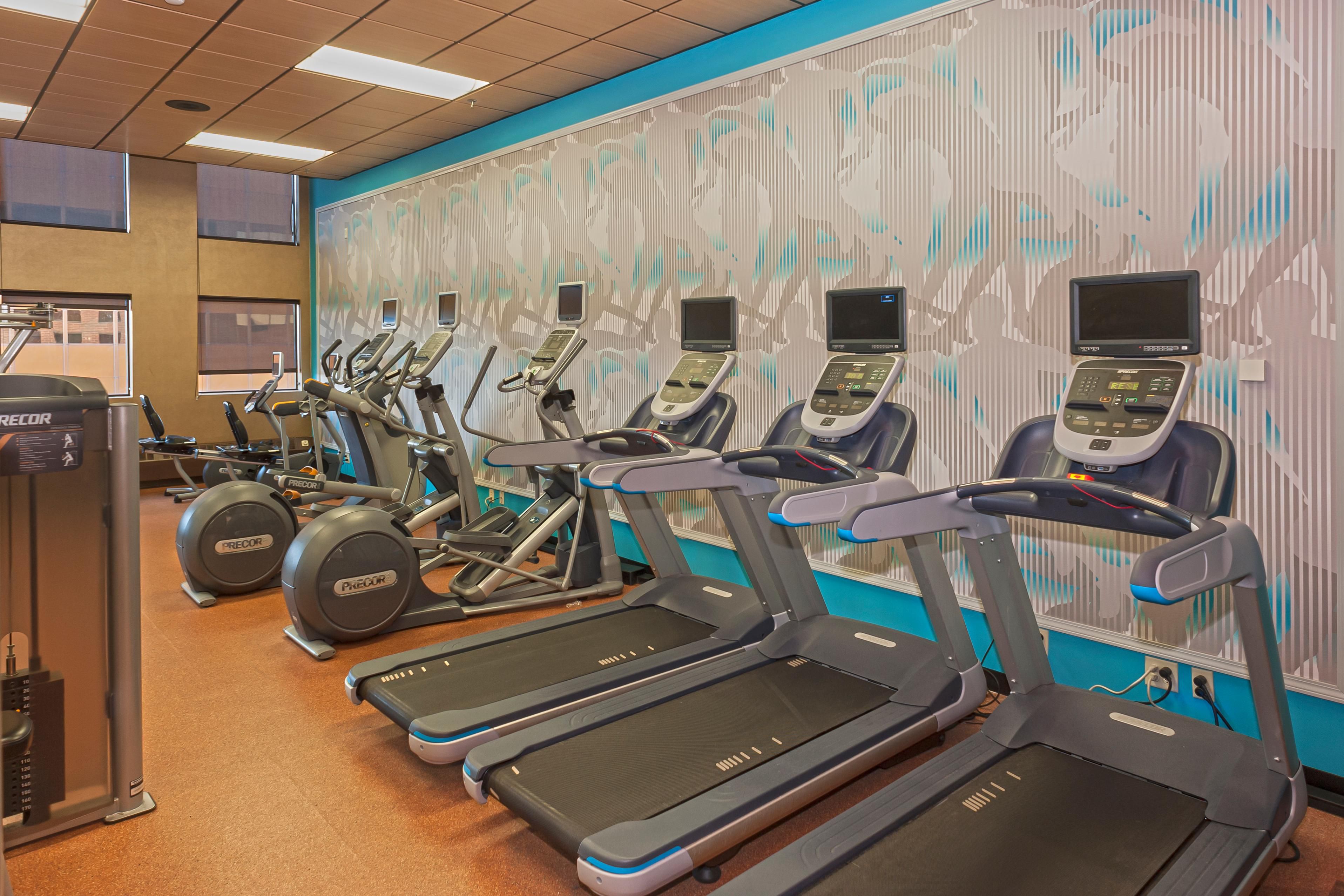 24 Hr Fitness Center at Crowne Plaza near MSP Airport