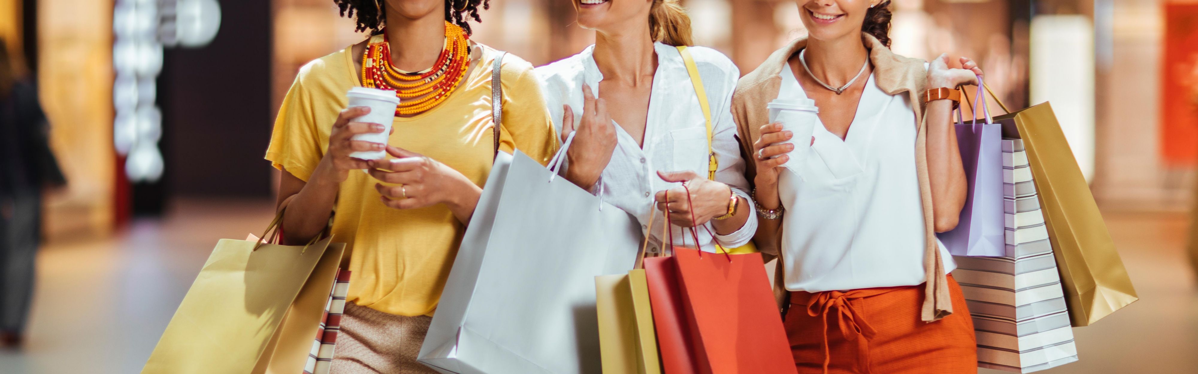 Friends shopping at the Mall of America