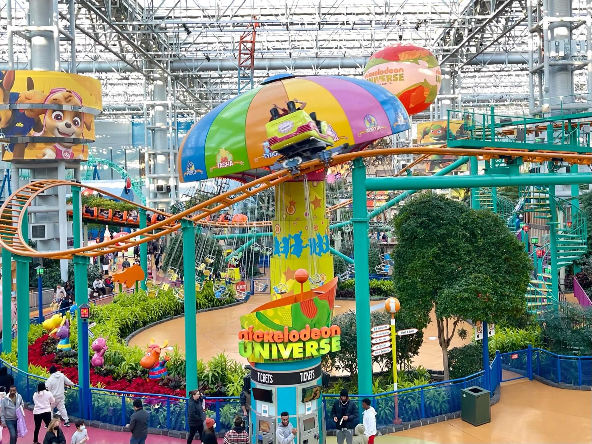 Nickelodeon Universe theme park inside Mall of America