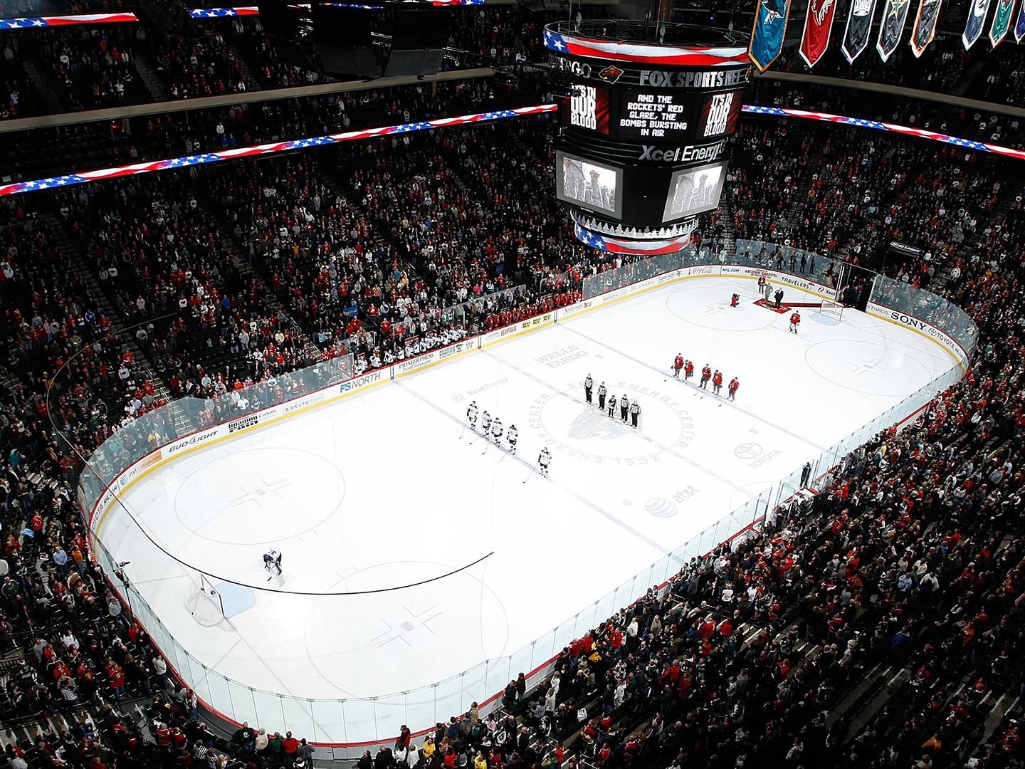 Hockey at the Xcel Energy Center