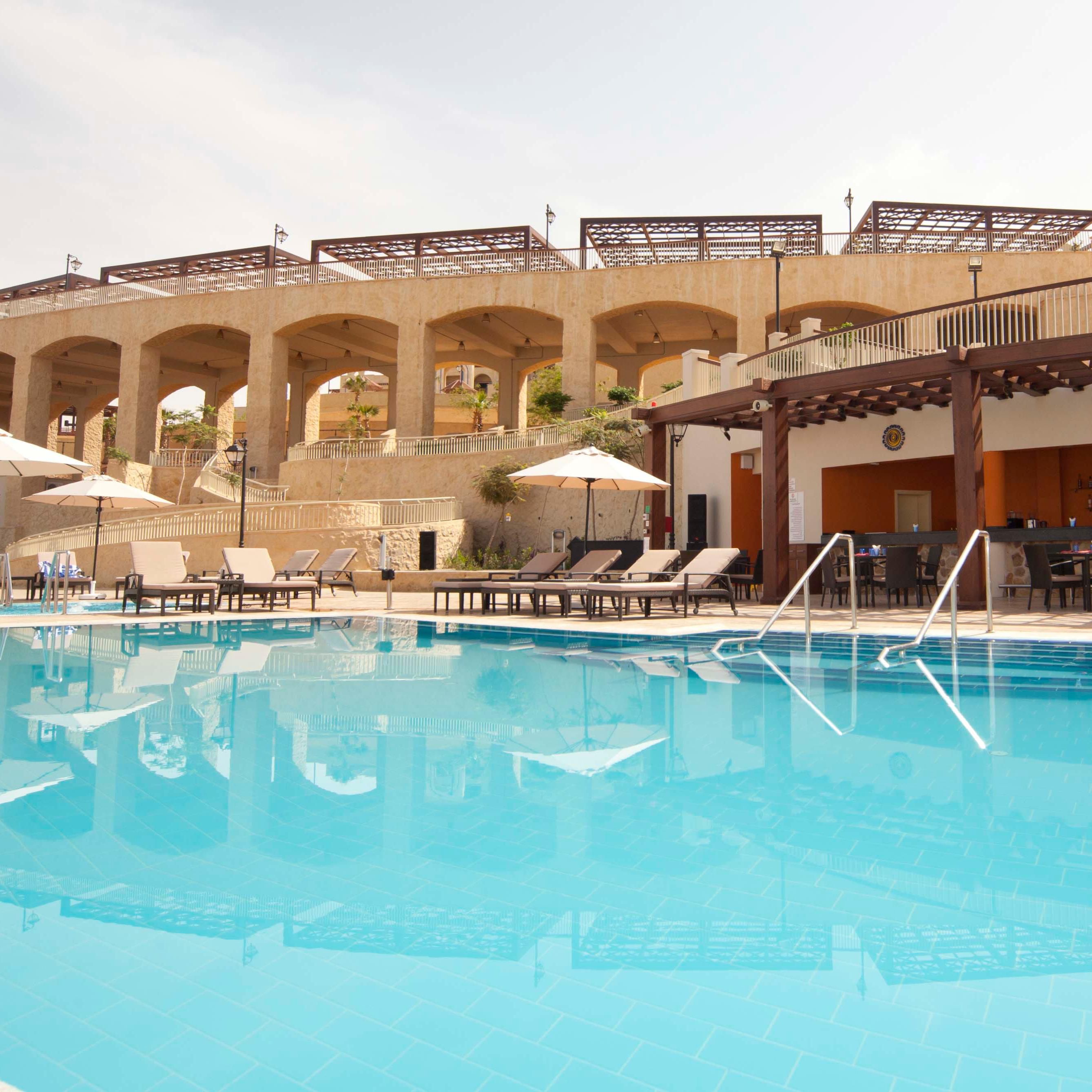 Enjoy a refreshing swim at El Grito heated pool