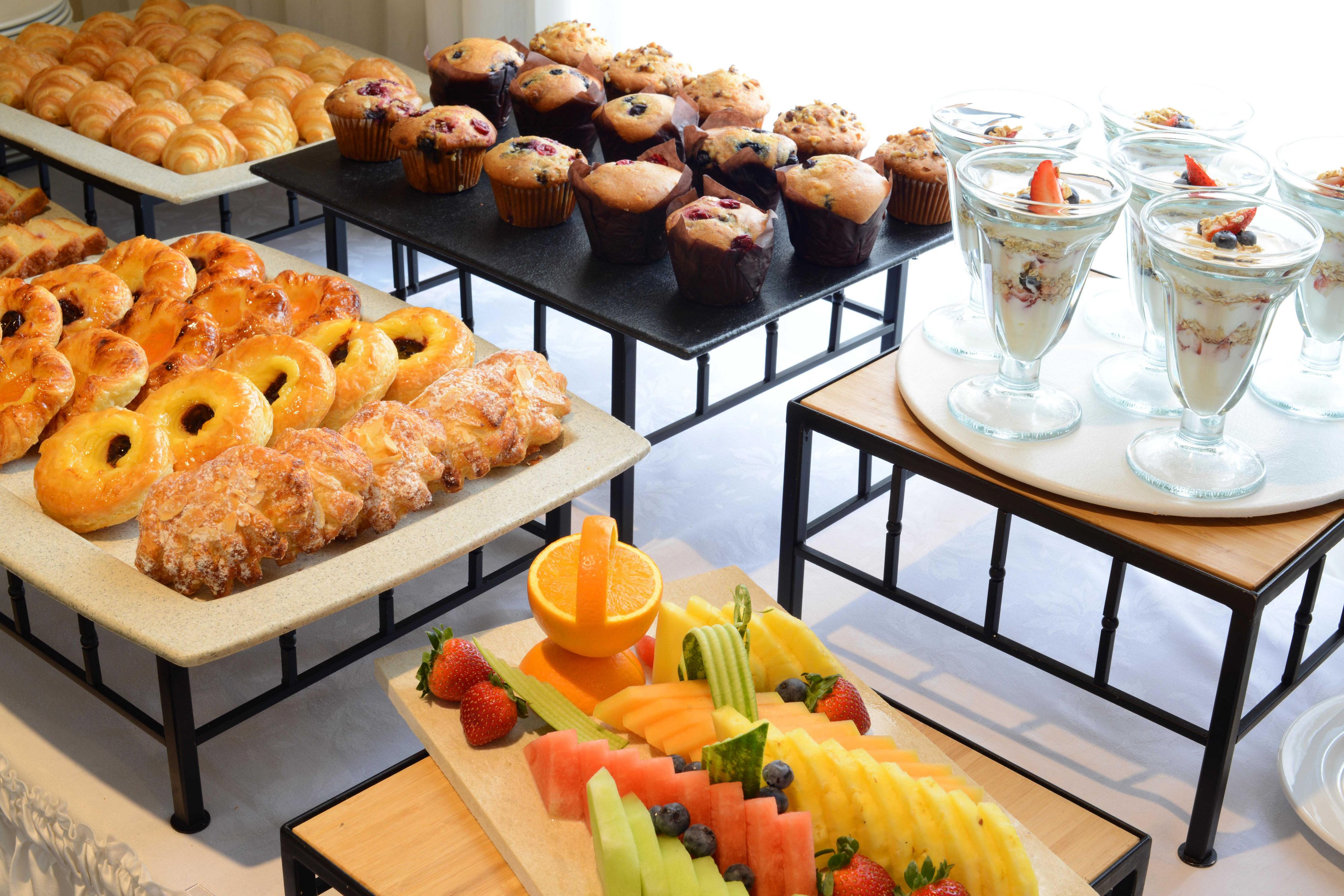 Continental Breakfast Buffet with many delicious options