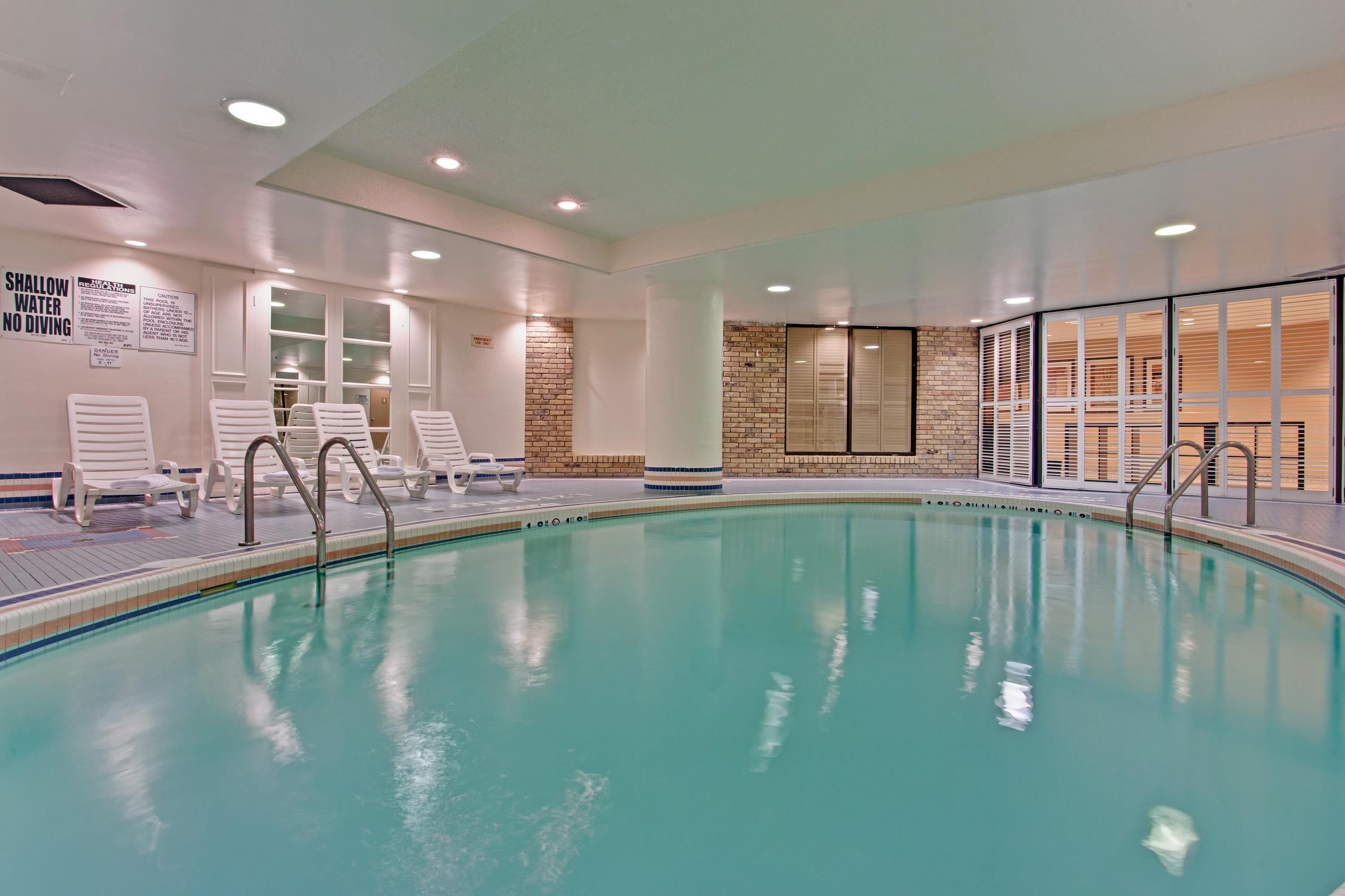 Our heated indoor pool offers a refreshing retreat for travellers.