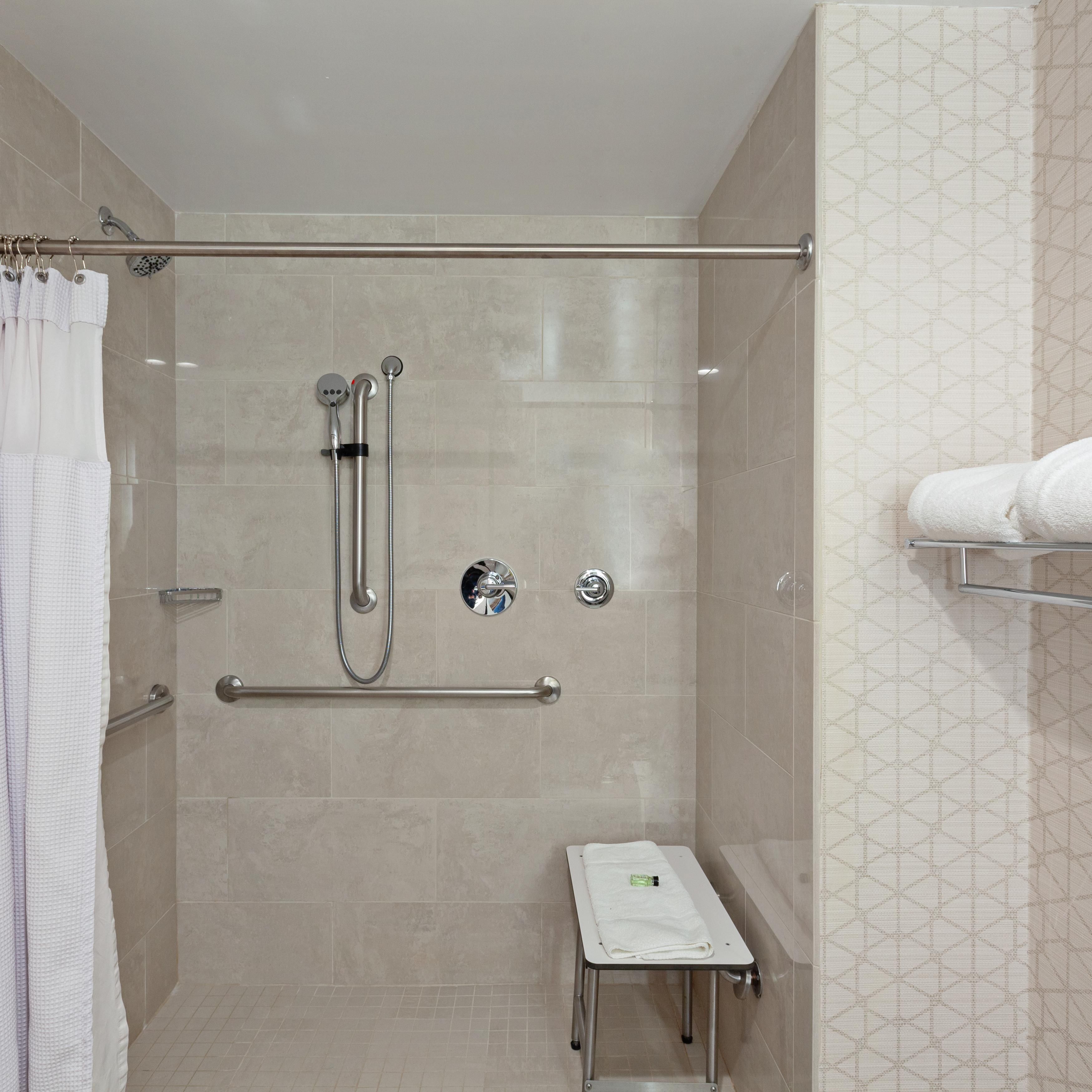 Guest Mobile Accessible Roll In Shower Bathroom