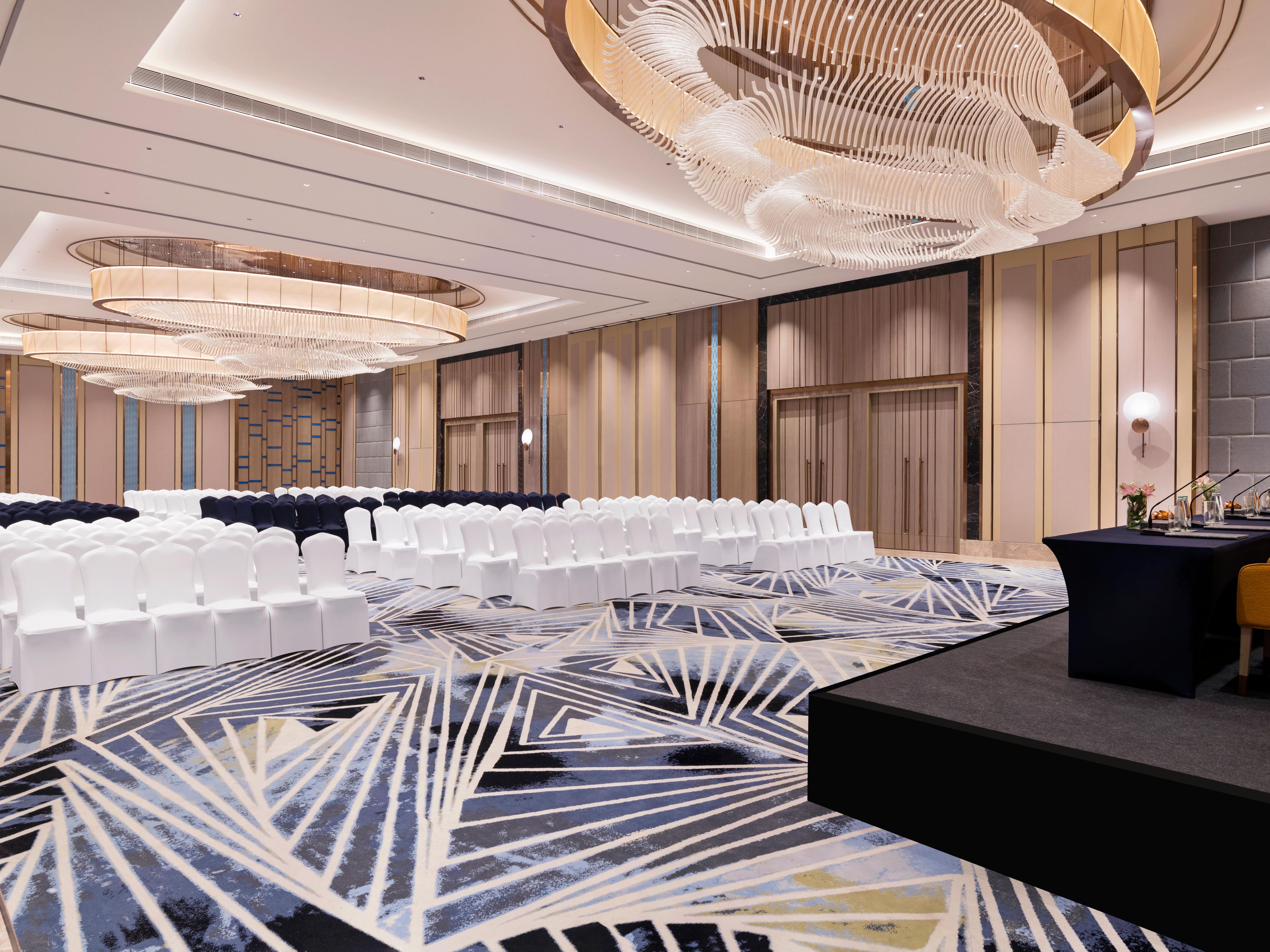 Our expansive meeting facilities are where all the creative work happens. Big ideas emerge amidst bigger gatherings, which are designed for hosting large conferences and productive business events. Every little detail in one of the best banquet halls in Lucknow has been built to highlight what matters most - your vision, your people & your growth.
