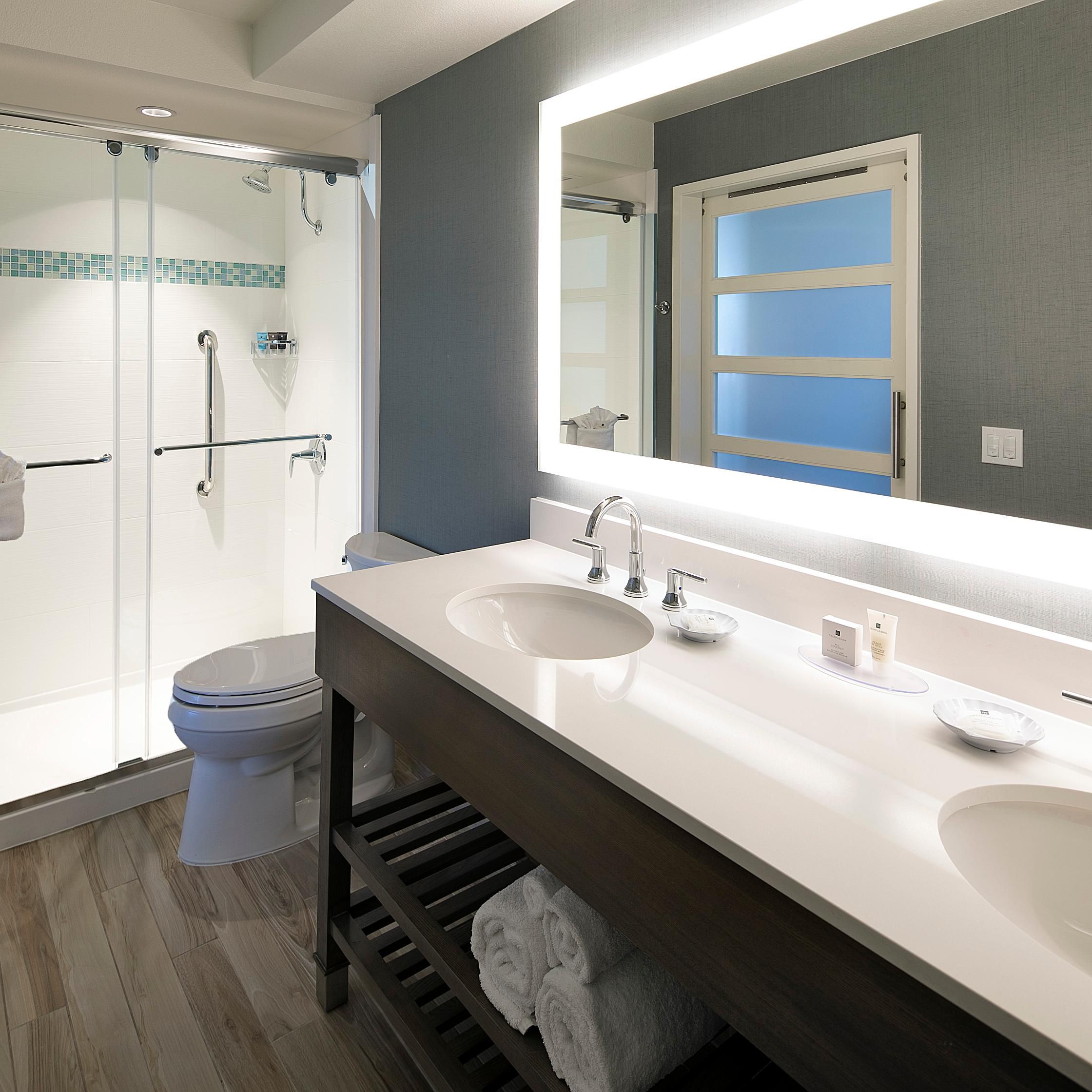 King Bedroom Suite - Shower Only, Double Vanity Bathroom 