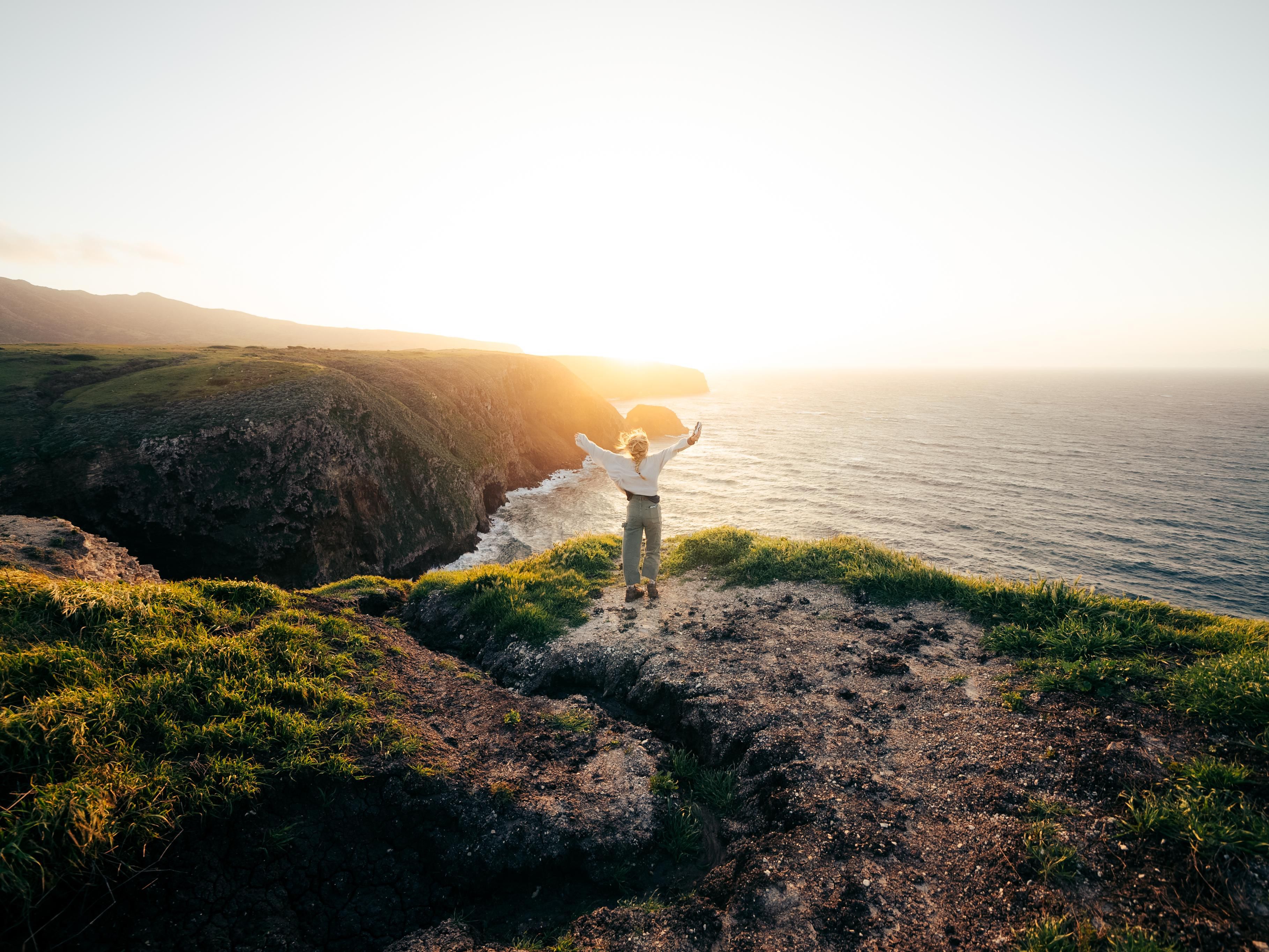 Reaching the top Channel Island