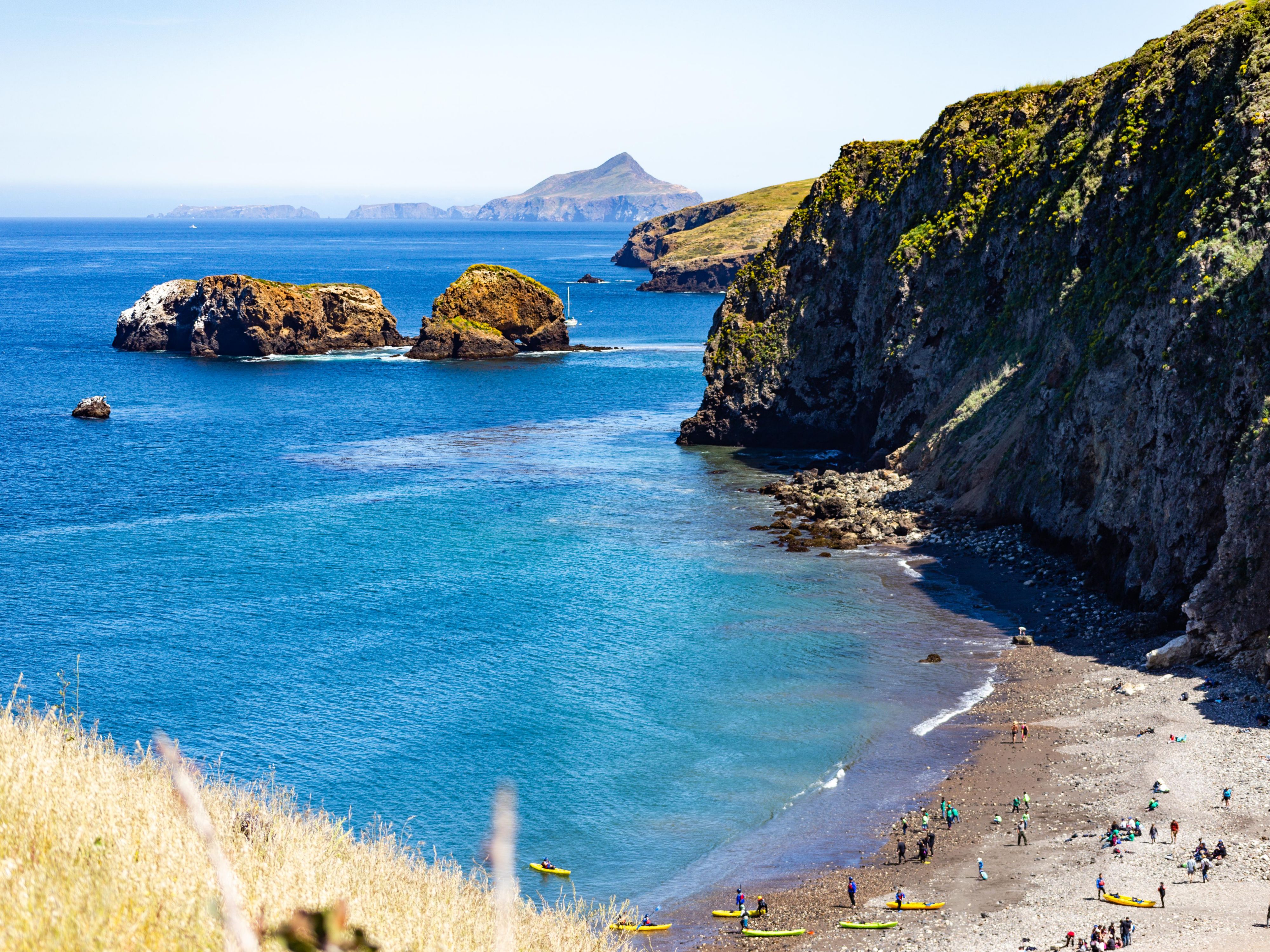 Enjoy the natural beauty of the Channel Islands near Ventura Beach.