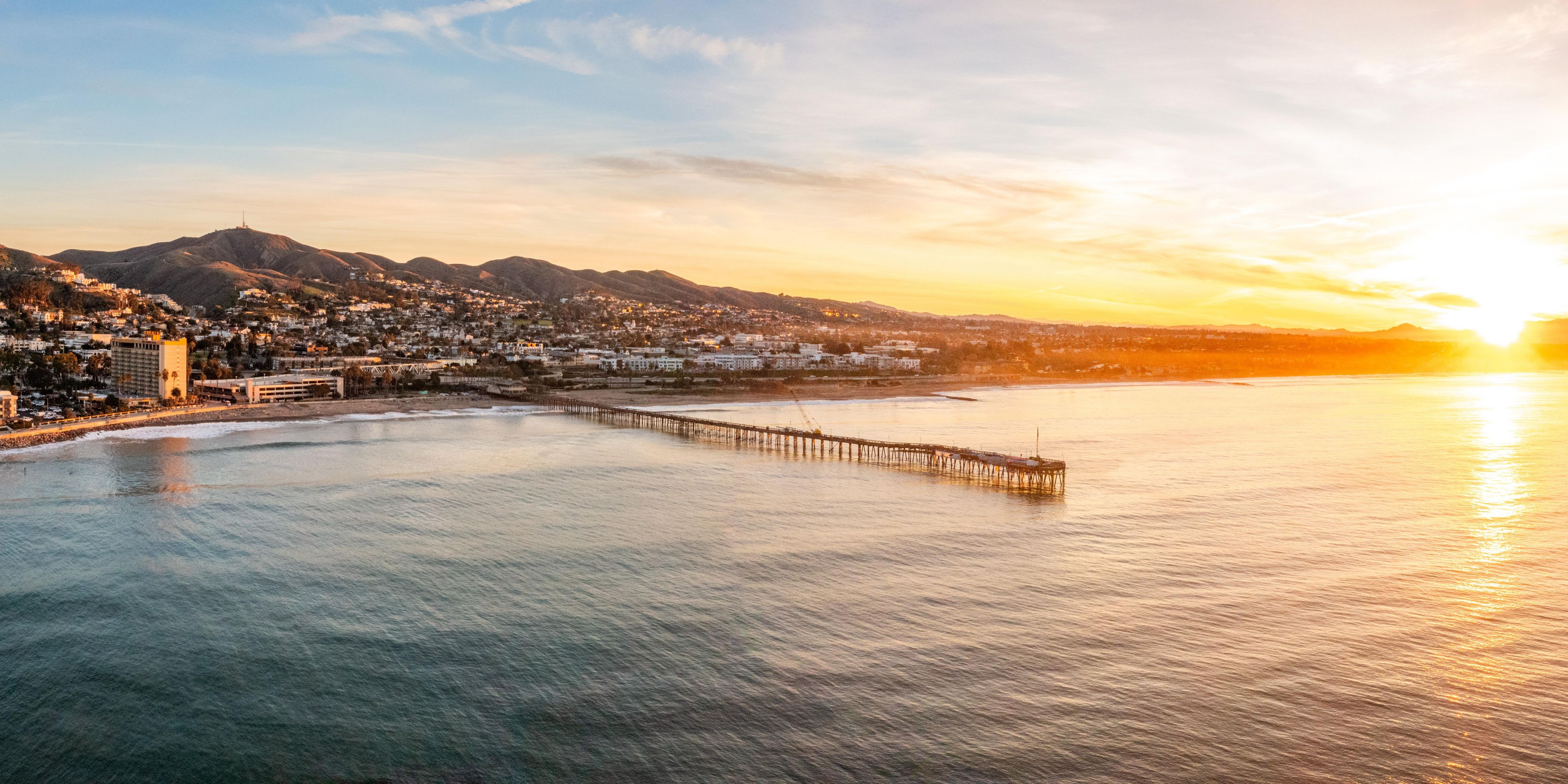 Ventura coastline at sunset