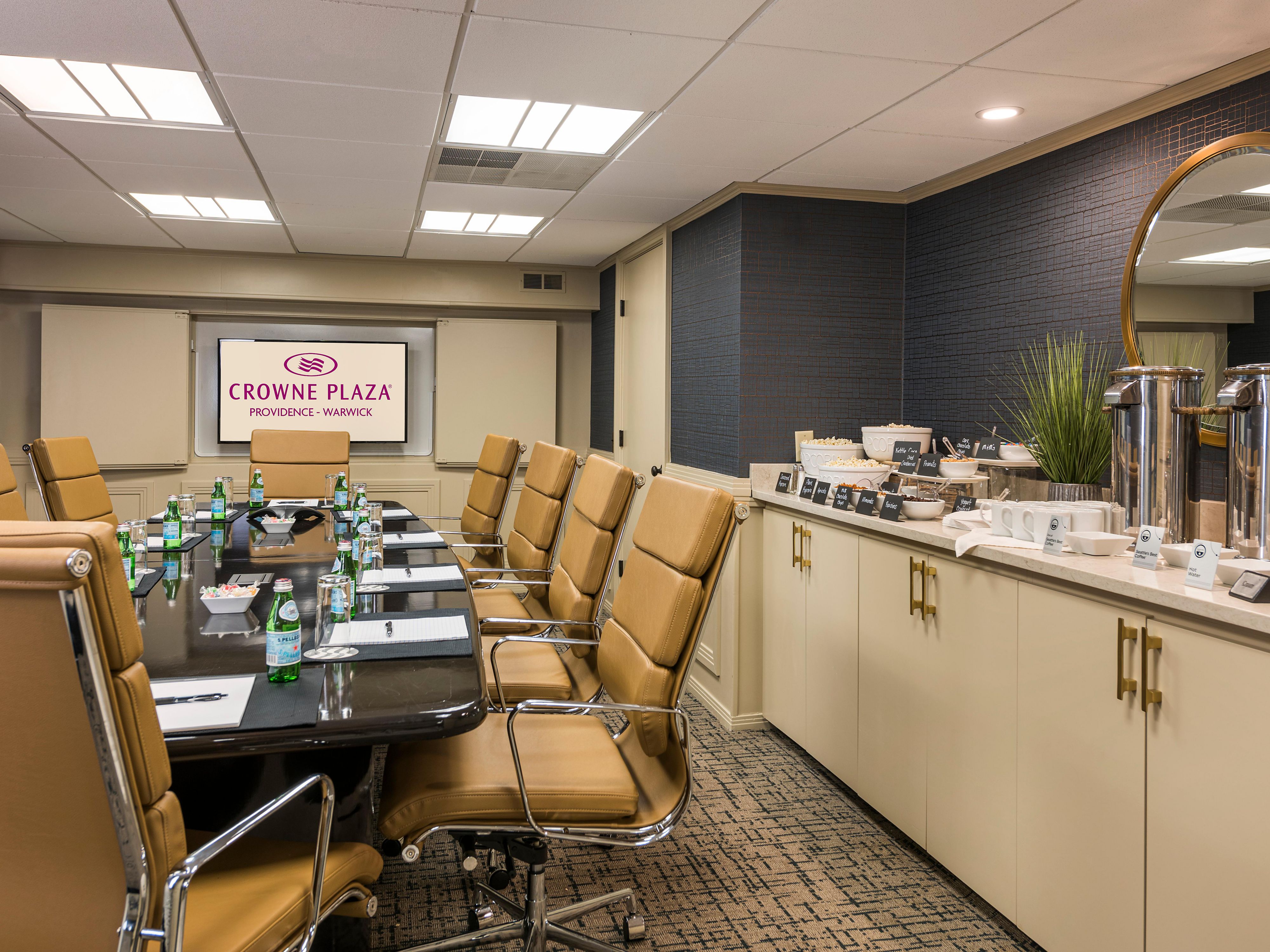With over 45,000 square feet of meeting space, including a grand ballroom and several smaller breakout rooms, Crowne Plaza® Providence-Warwick (Airport) is the perfect choice for your next business event or conference. Our experienced team is on hand to help you plan every detail.