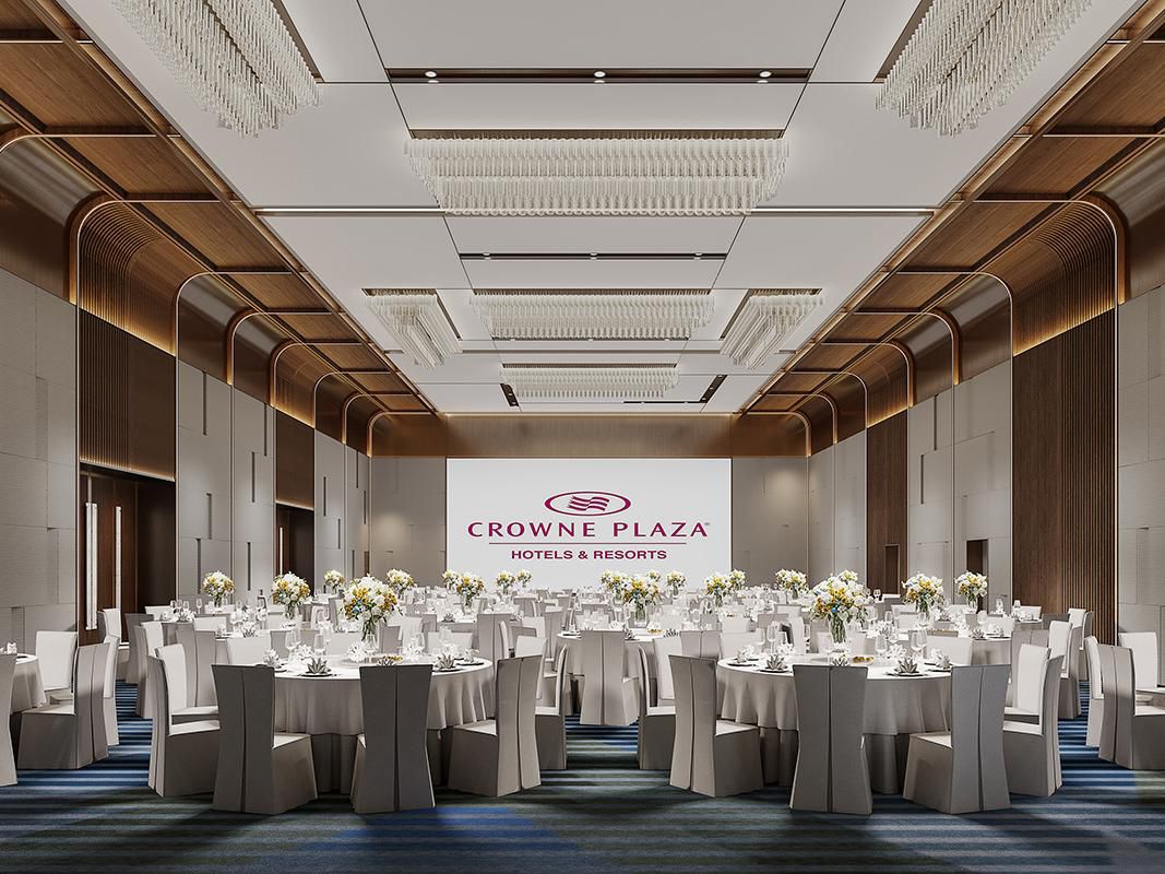 Our 520sqm pillarless Grand Ballroom is 7.5m high. Can seat up 320 gsts or 35-tables, with the stage, lighting and audio-visual system, the elegant and modern decoration style makes it easy to realize all kinds of creativity of the activity.