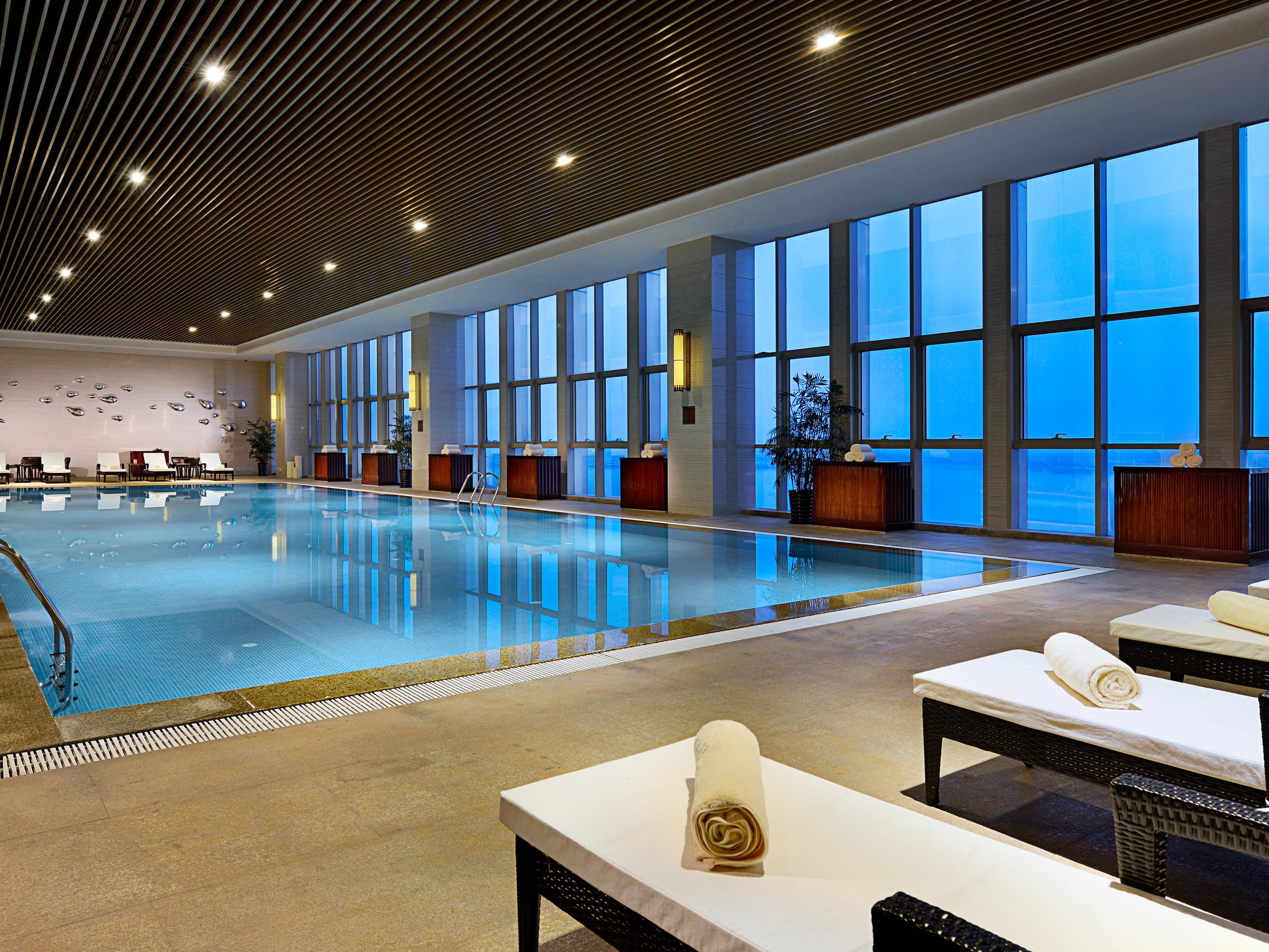 Hotel Fitness Center is located on the 4th Floor, equipped with complete facilities, especially the in-door river view pool. You may enjoy the recreation time with a stunning view.