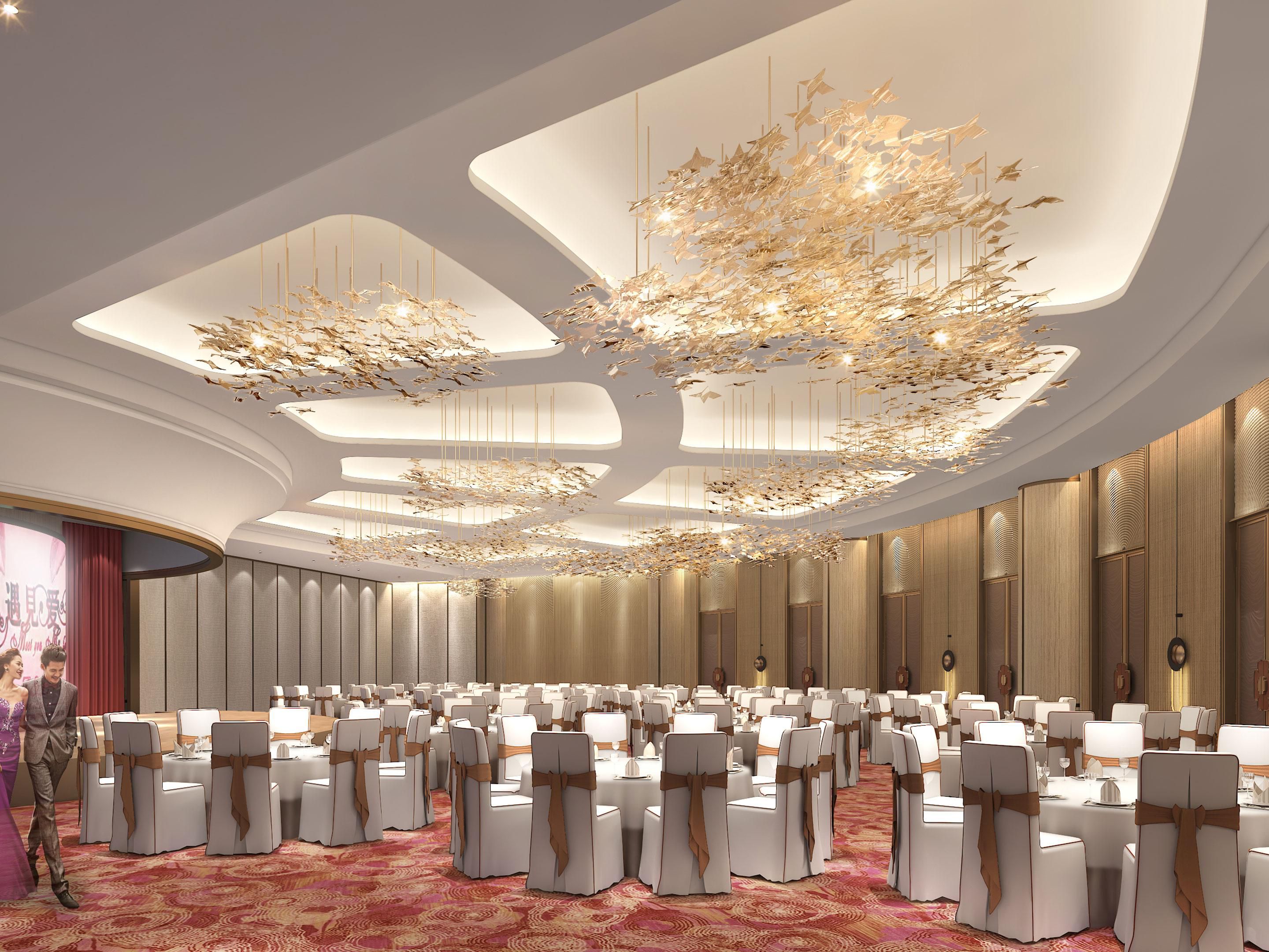 The hotel has 2,196 square meters of multi-functional indoor and outdoor meeting space, all equipped with modern audio-visual equipment.A total of 6 meeting rooms, including 450 square meters pillar-free grand ballroom, can accommodate 350 people, which can meet the high quality requirements of various events.