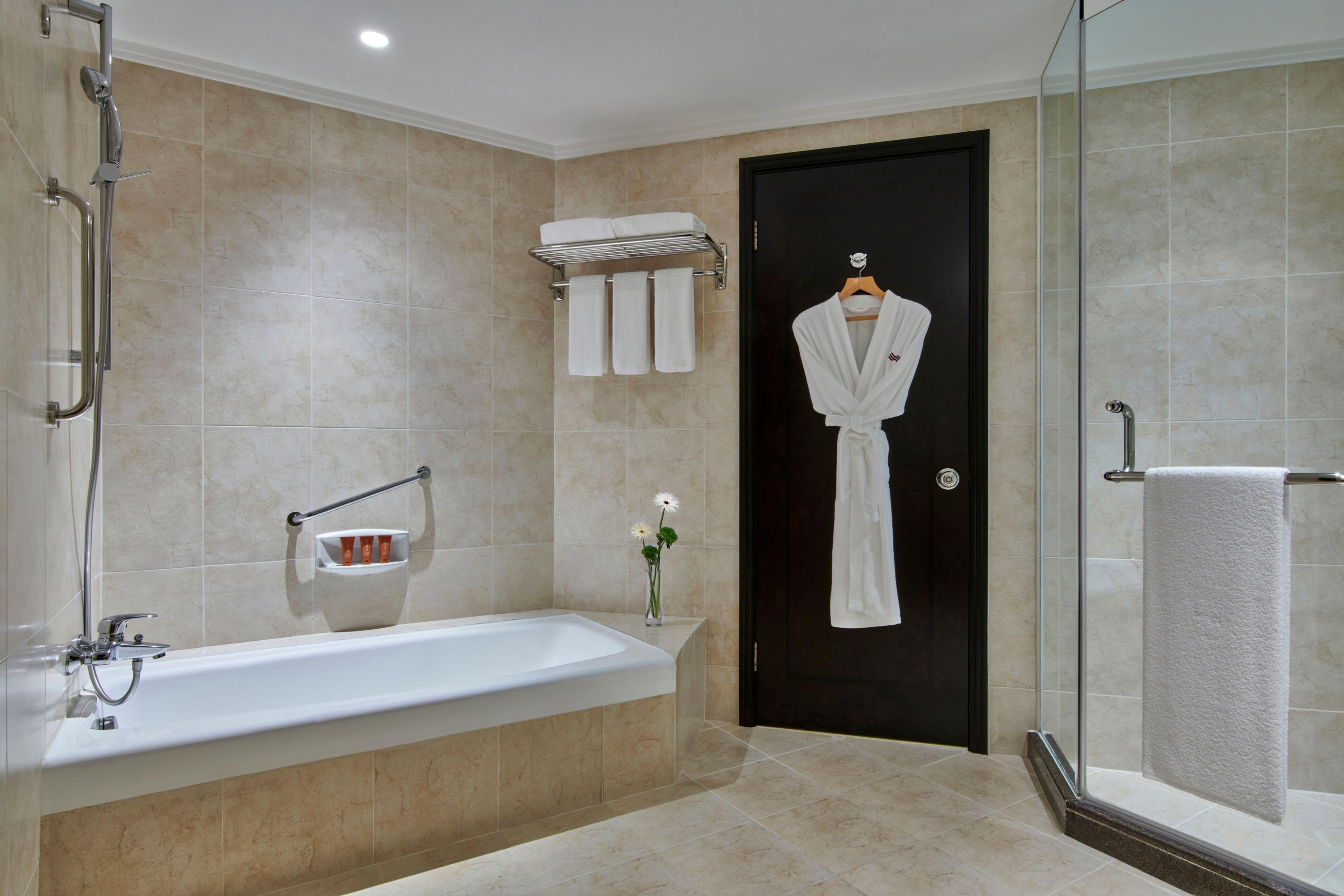 Separate Bath and Walk-in Shower
