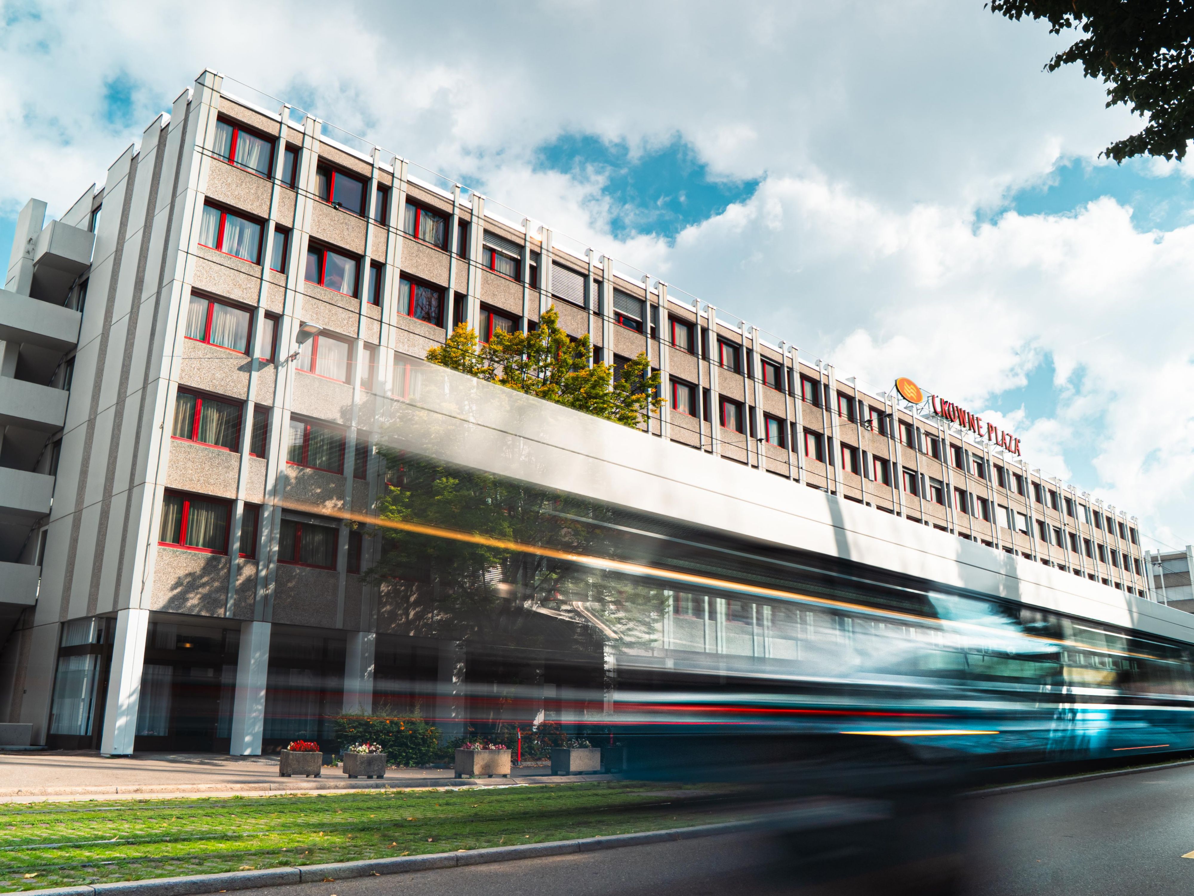 Hotel Exterior View with great access to public transportation.