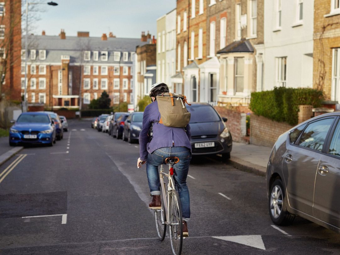 Cycling in Mayfair