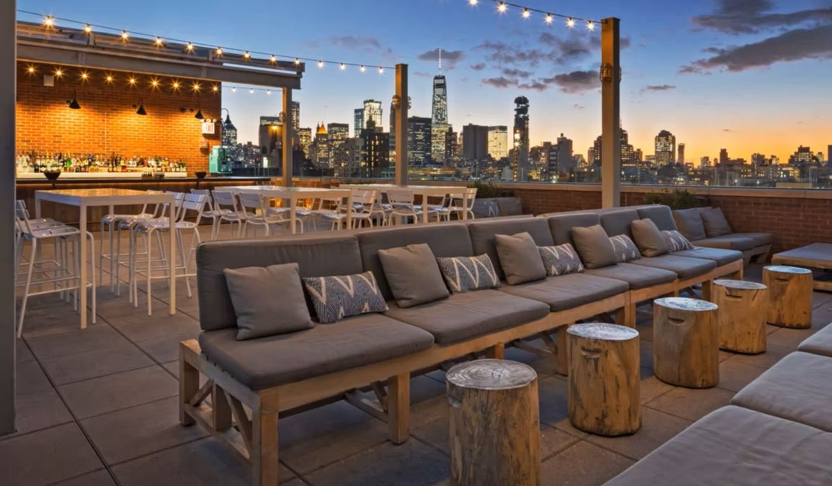 Rooftop patio and bar 