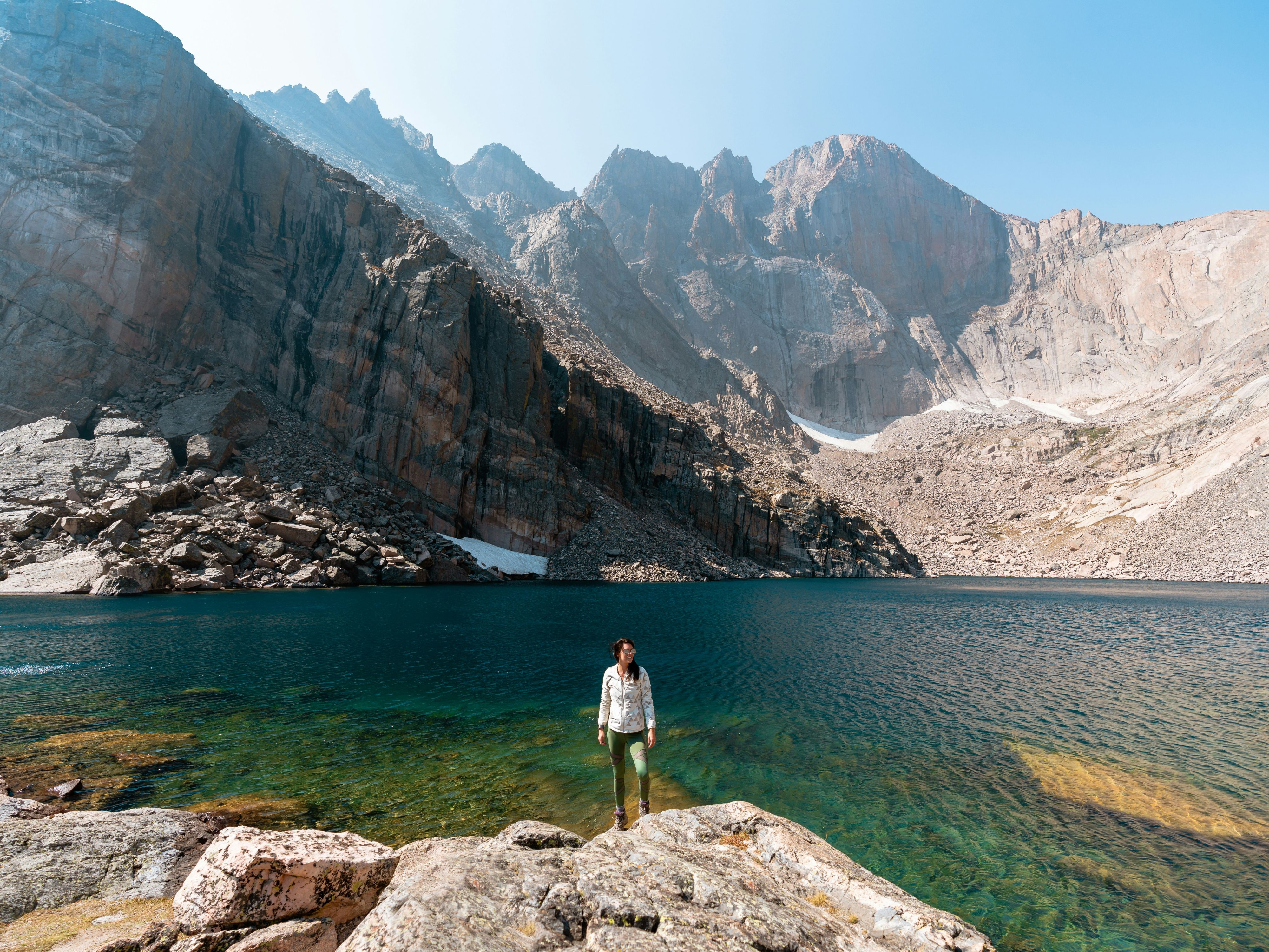 Enjoying the views of Chasm Lake