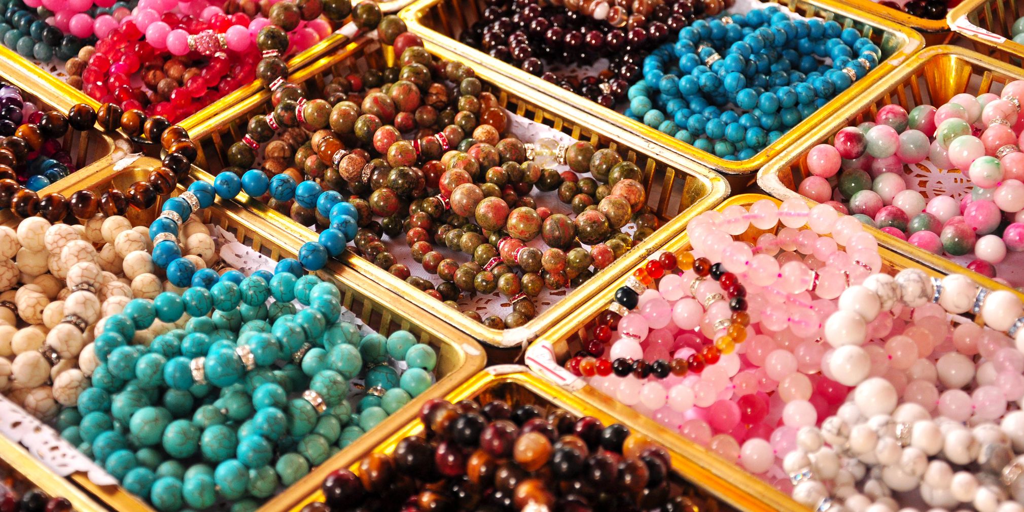 Bead necklaces